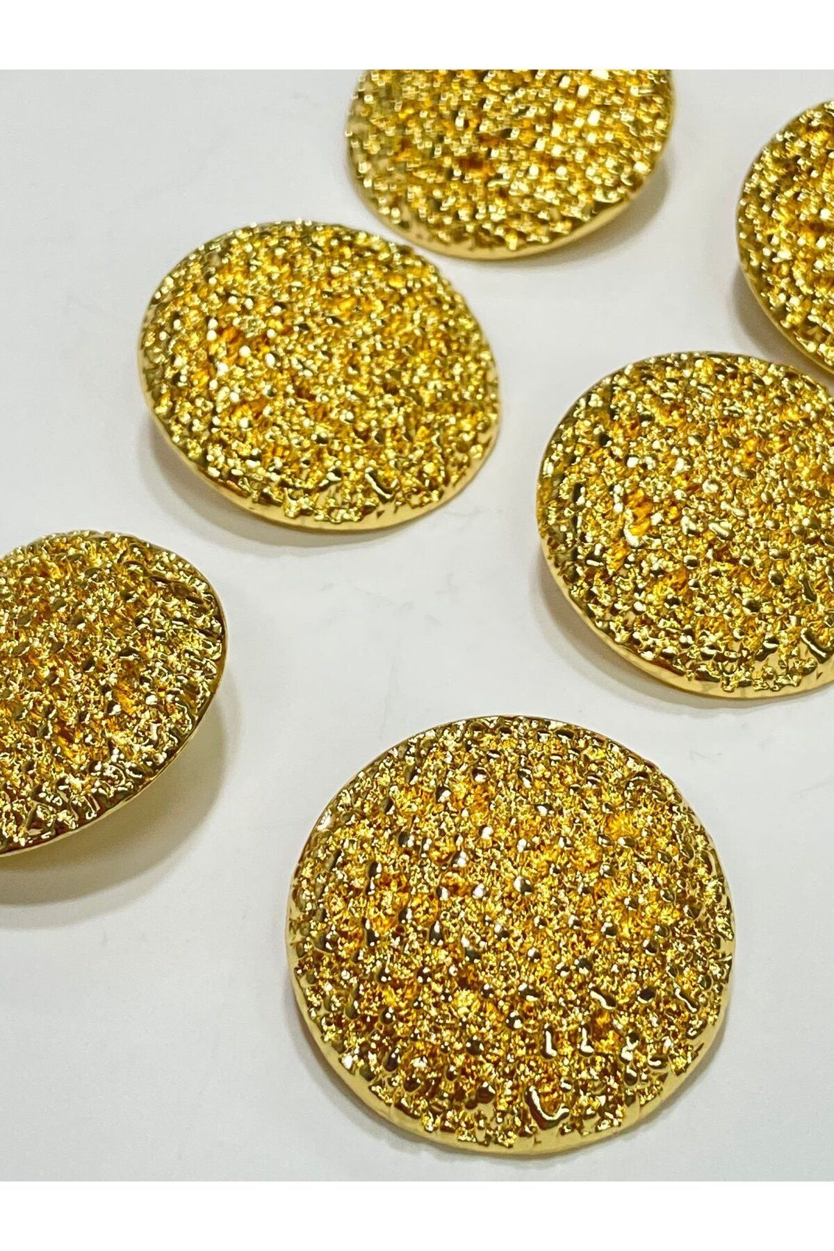 karantuhafiye-Coat Topcoat button / design button / special plated button / Gold Set of 6 2.7 Cm 2