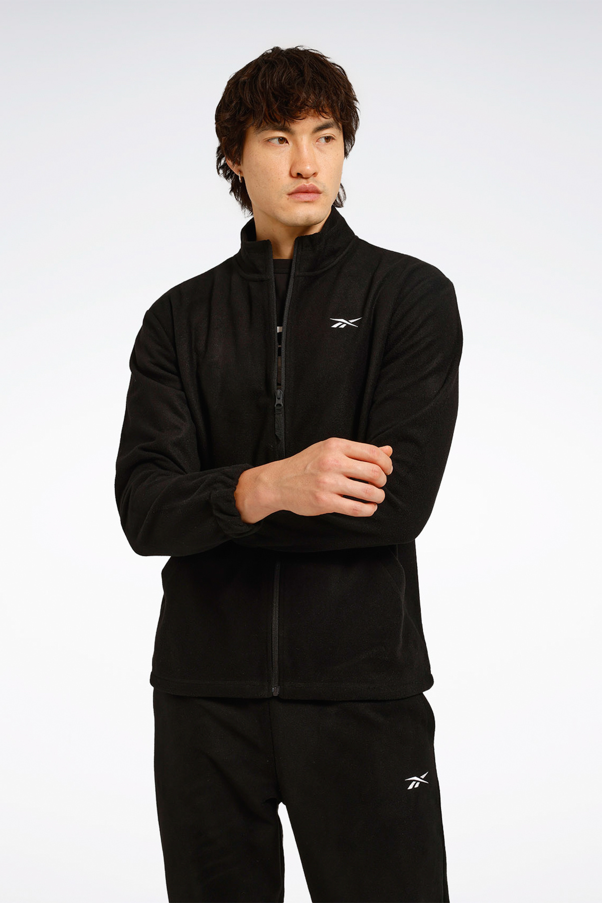 Reebok ID -F FLEECE FZ Siyah Erkek Polar — مشکی ID REEBOK-F FLEECE FZ