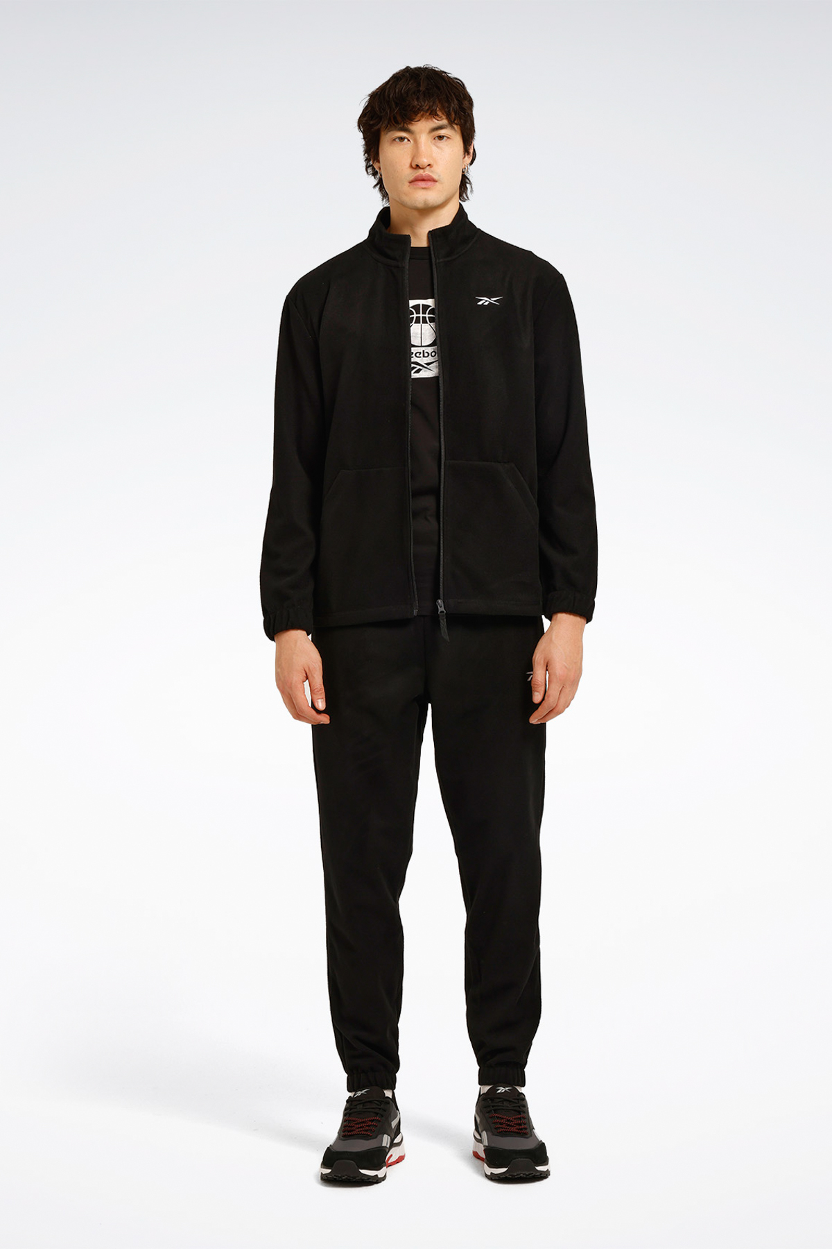 کفش مردانه پشمی مشکی ID -F FLEECE FZ — مشکی ID REEBOK-F FLEECE FZ — تصویر 7 از 8