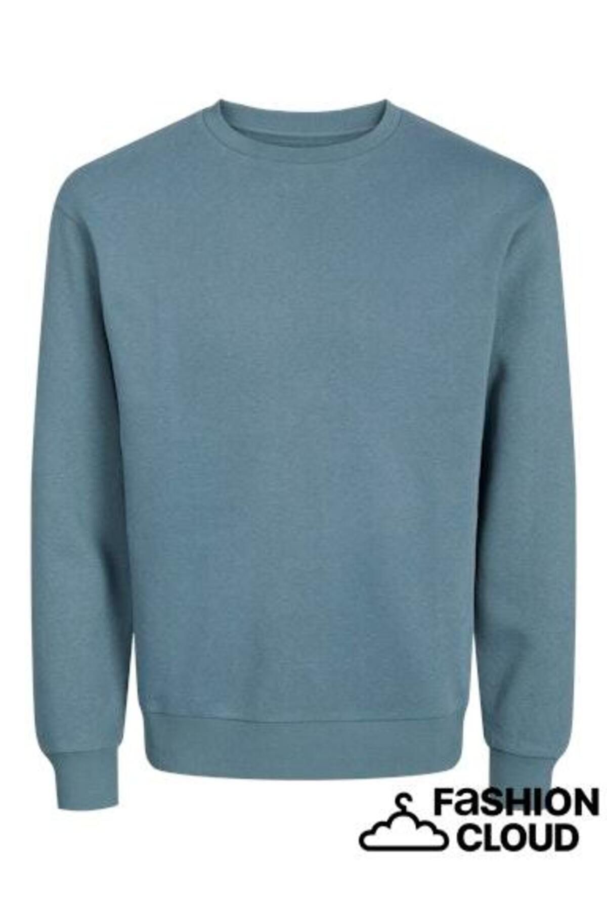 Jack & Jones-2 Thread Unprinted Crew Neck Men's Sweatshirt 2