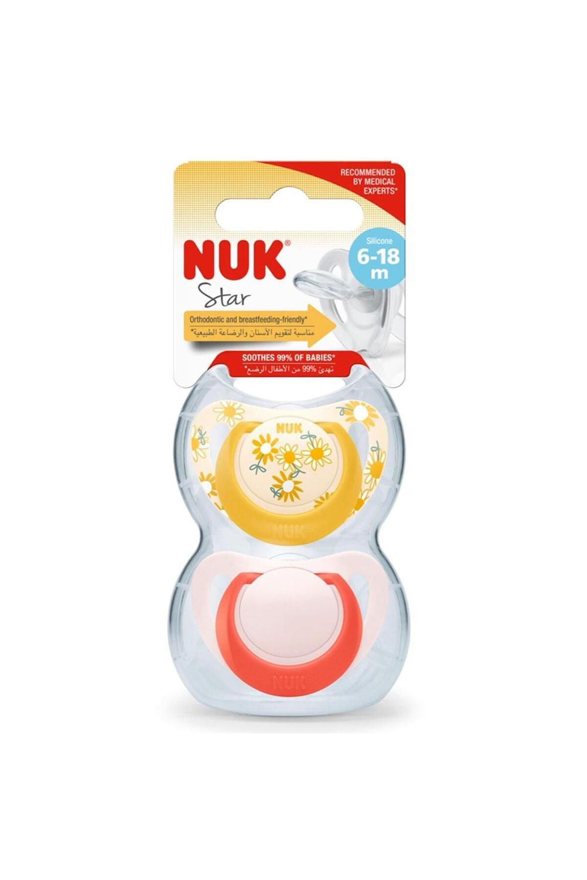 Nuk-Star Silicone Pacifier 2-Pack (6-18 MONTHS) 7