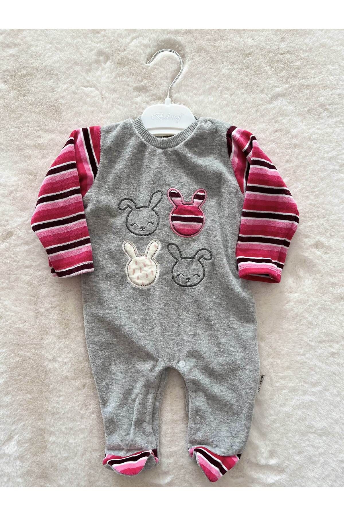 Bebitof-Rabbit Velvet Jumpsuit 1