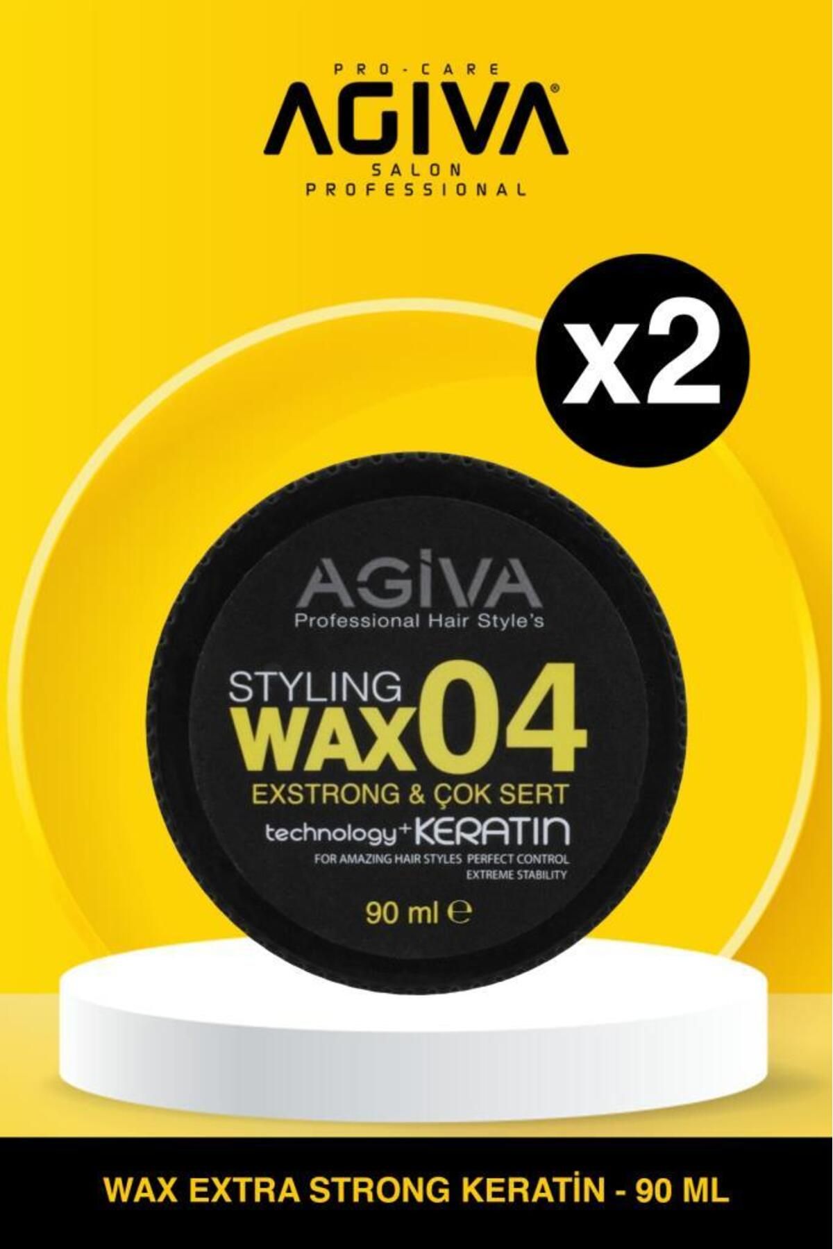 Agiva Keratin Hairstyling Wax 04 Strong 90ml X2