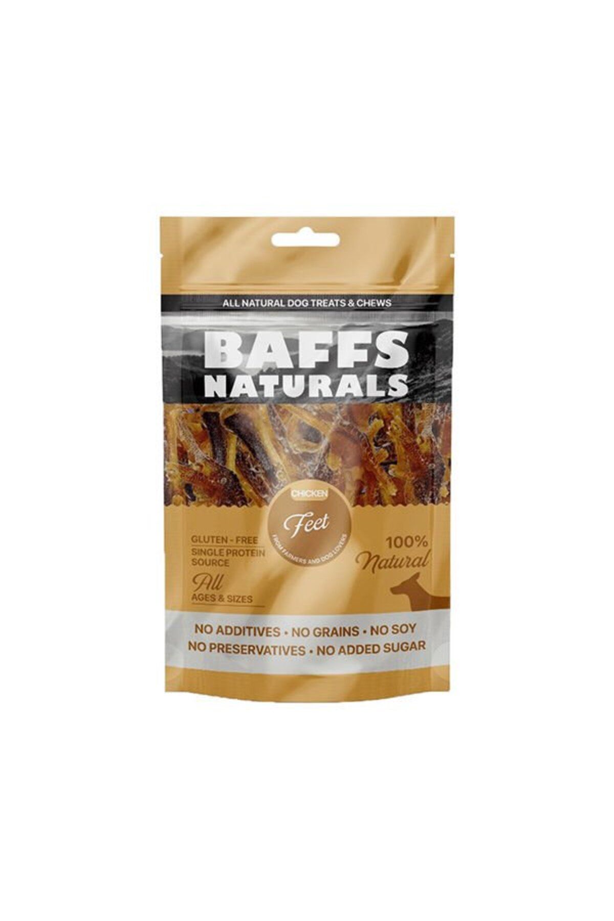 Orqinel Baffs Naturals Tavuk Ayak Köpek Ödül Maması 100 Gr - Petshopundan