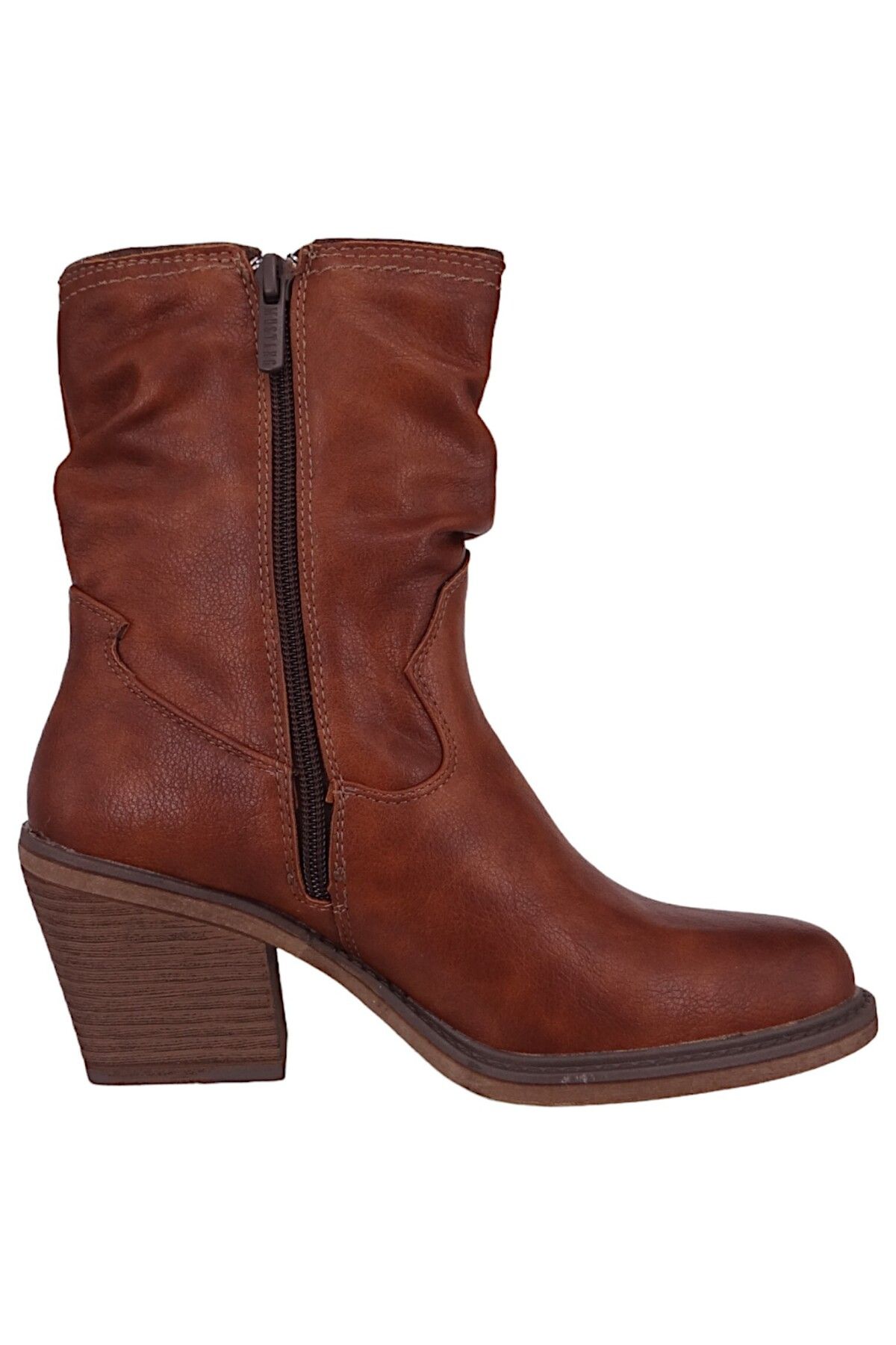 Mustang-Ankle Boots - Orange - Block 5