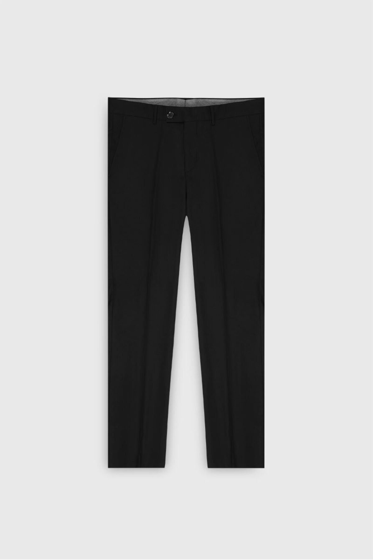 ALTINYILDIZ CLASSICS-Slim Fit Slim Fit Swallow Collar Print Double Pants Black-Gray Suit 4