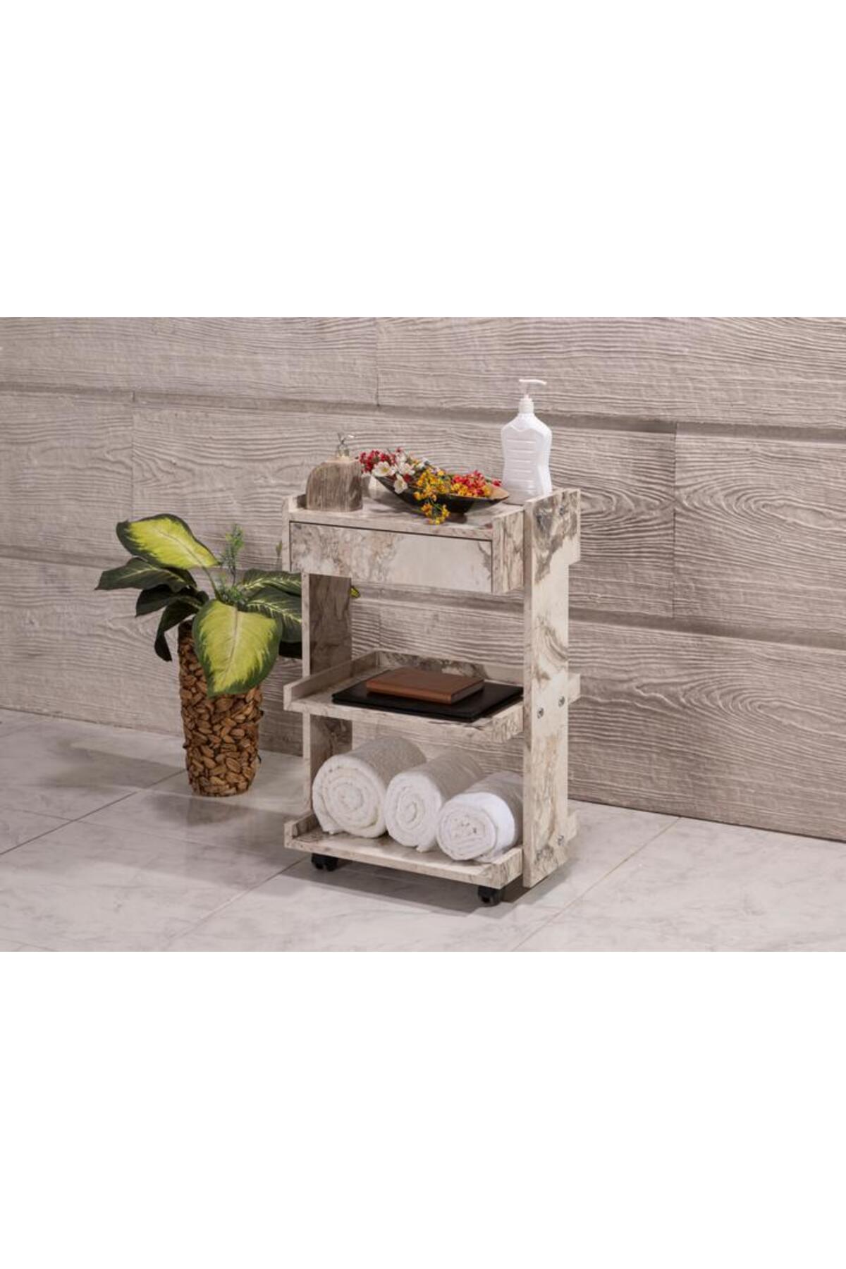 Labortech Natura Tek Çekmeceli Setup ve Cihaz Taşıma Sehpası-Efes | LaborTech-4056