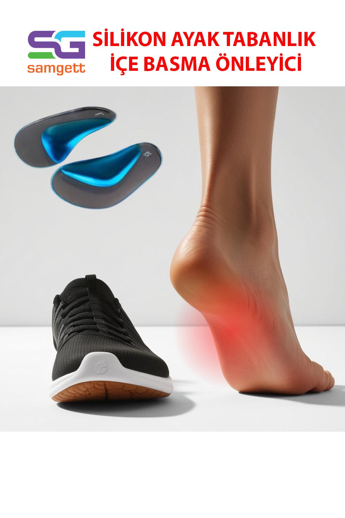 AboutThePerfect Yumuşak silikon ayak tabanlığı, rahatlık ve destek sağlar, sağlıklı adımlar için ideal