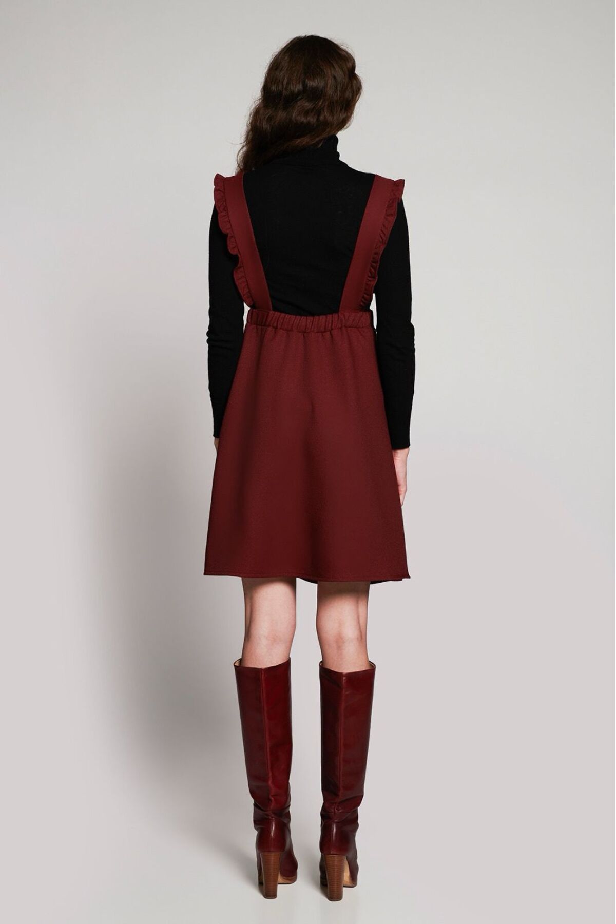 Lyn Mama Scarlett Bordo Hamile Salopet Etek fotoğrafı 6 (önizleme)