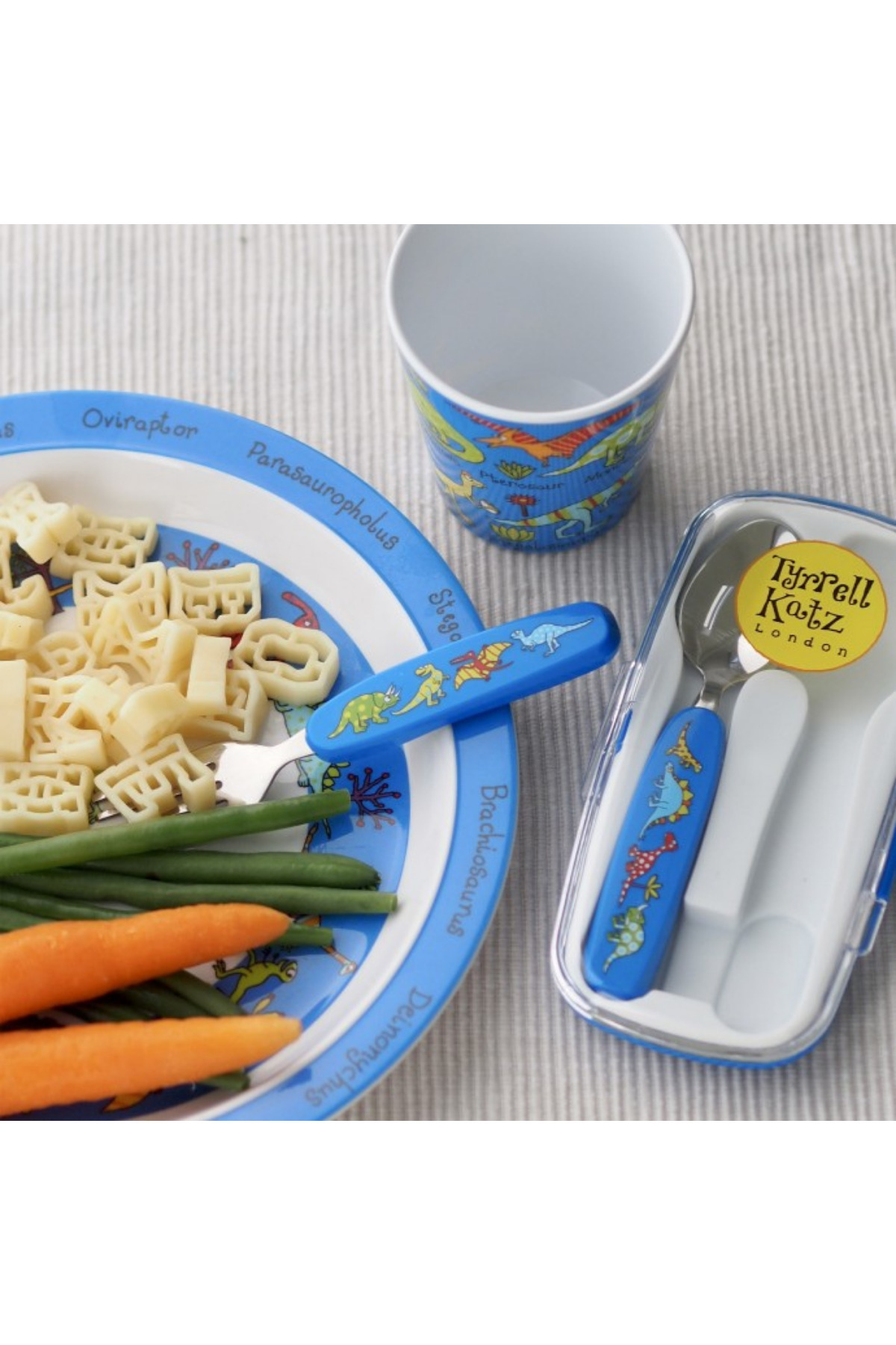 Tyrrell Katz Melamin Mama Kasesi ve Alıştırma Bardağı // Dino fotoğrafı 2 (önizleme)