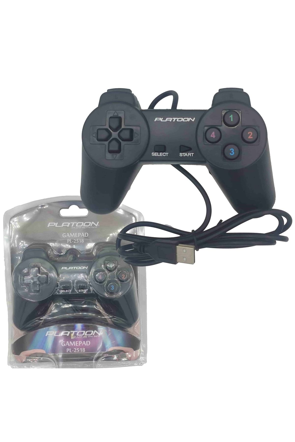 TEKNOTOK PC Usb Oyun Kolu Gamepad Platoon PL-2518