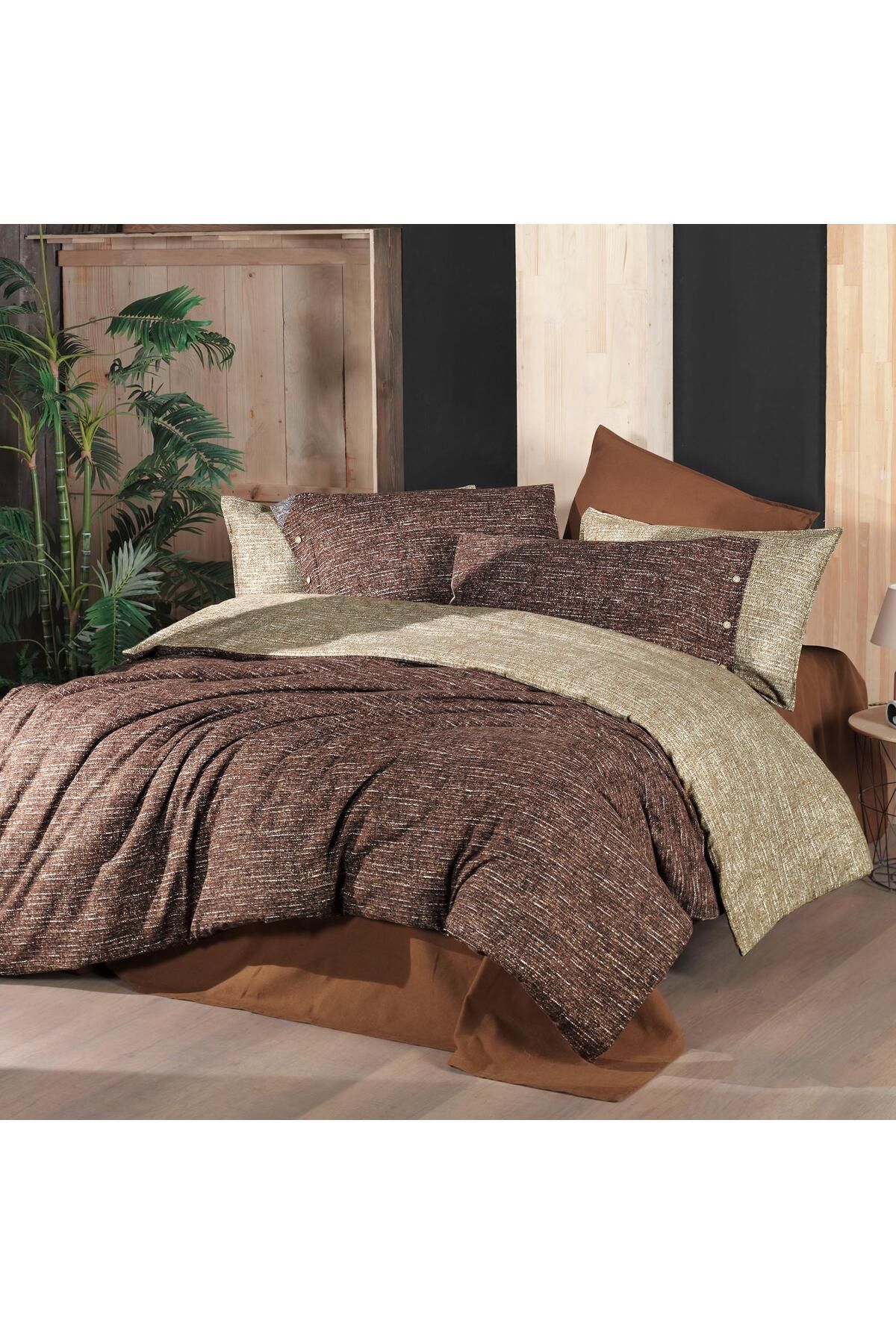 Sarev-Glamis Single Duvet Cover Set - 100% Cotton Flannel, Tan 3