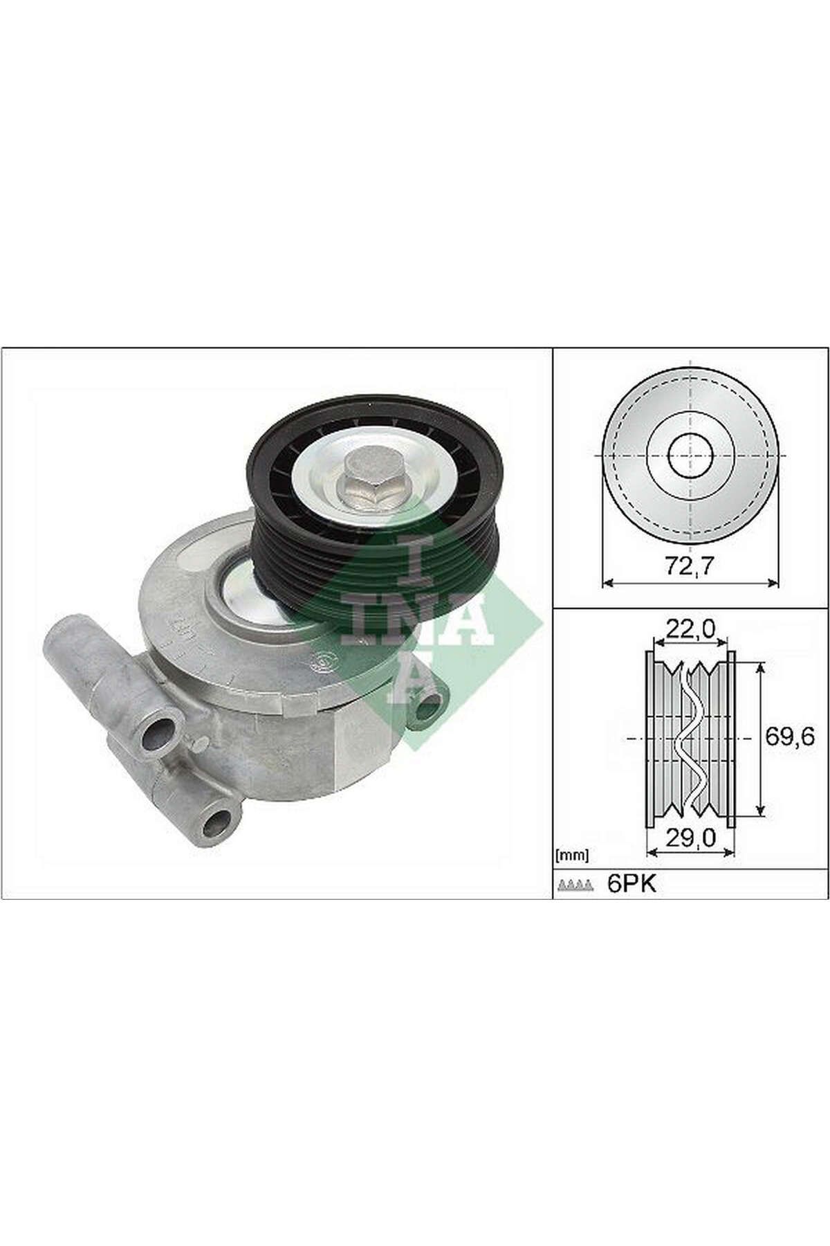 Ina Beissner ALTERNATÖR GERGİ KOLU VOLVO C30 S40 1.8 2.0 V50 06-12 CMAX 1.8 2.0 04-07-10 ECOSPORT 2.0 550134