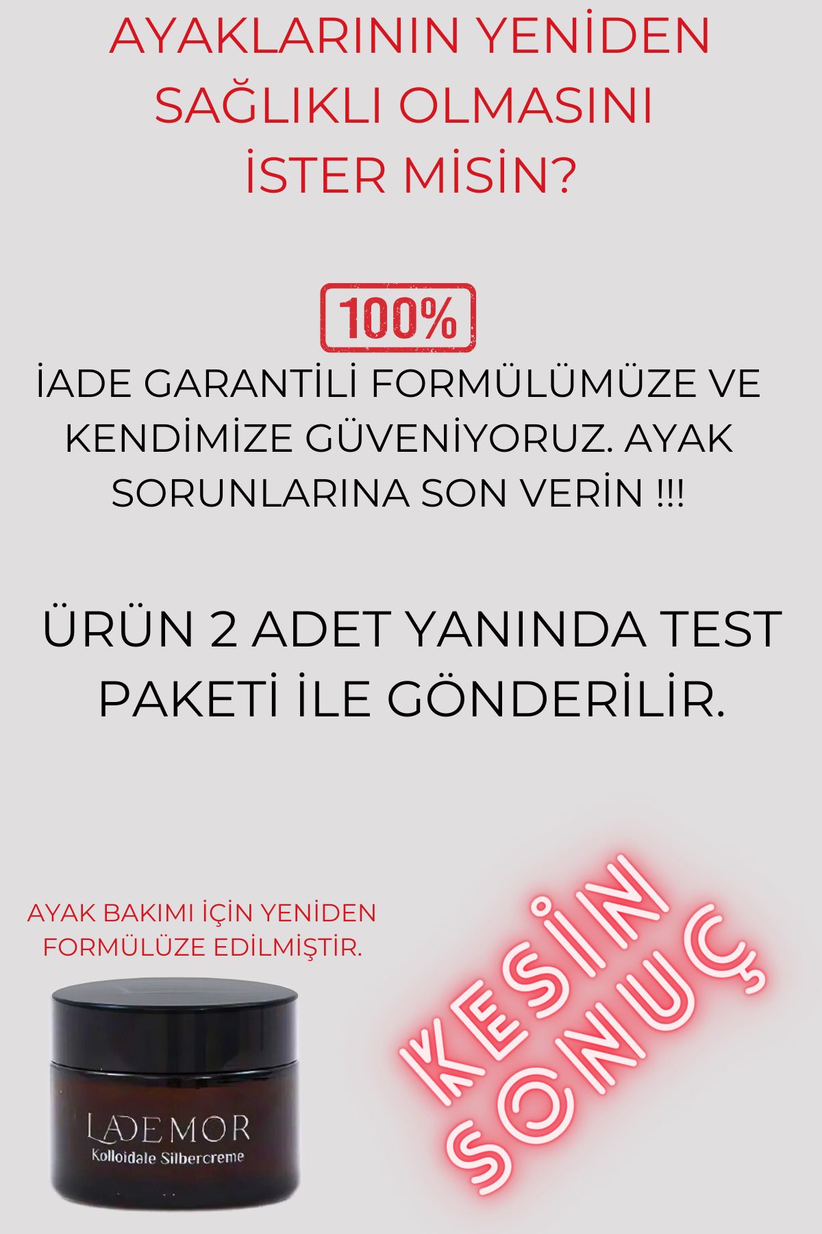 GRİMALDİ Lademor Ayak Koku Giderici Ve Çatlak Tedavi Edici Bakim Kremi 50 ml