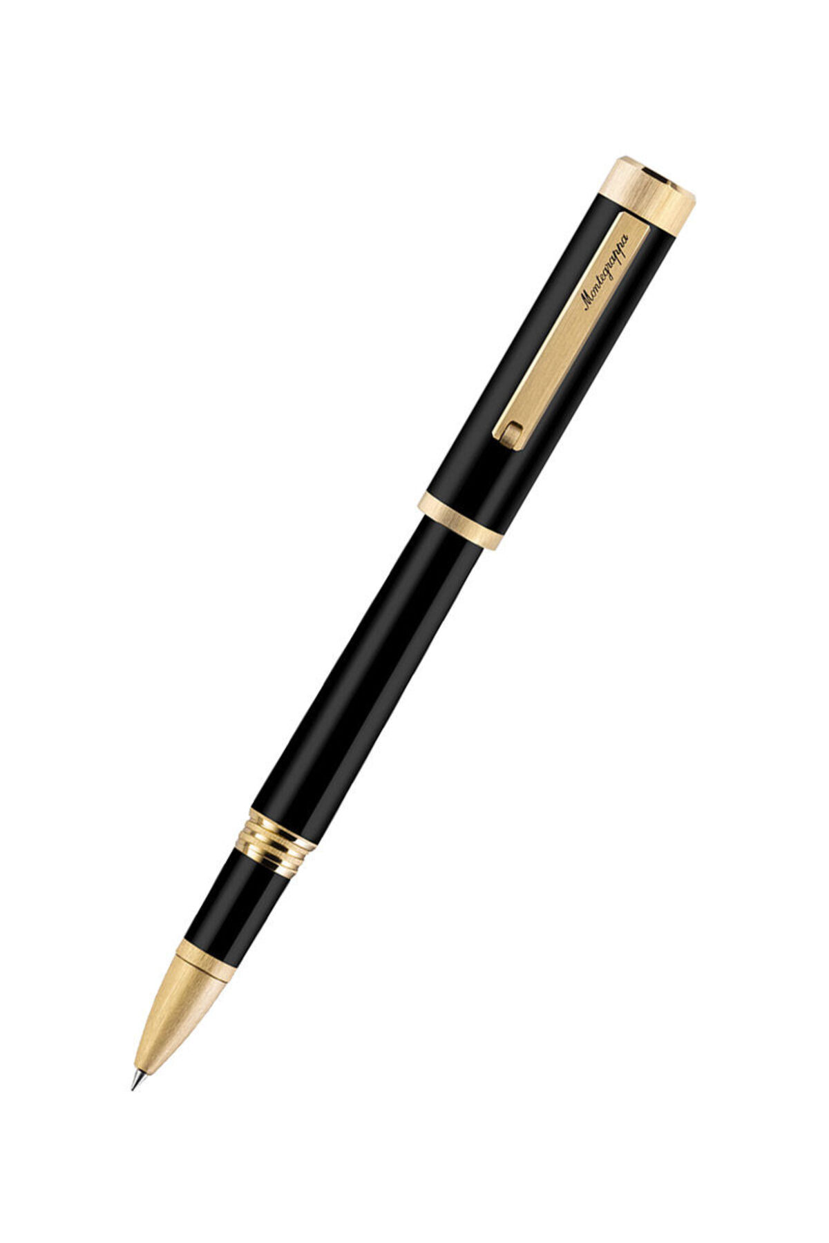 Montegrappa-Black and Gold Zero Roller Pen Iszeiriy 1