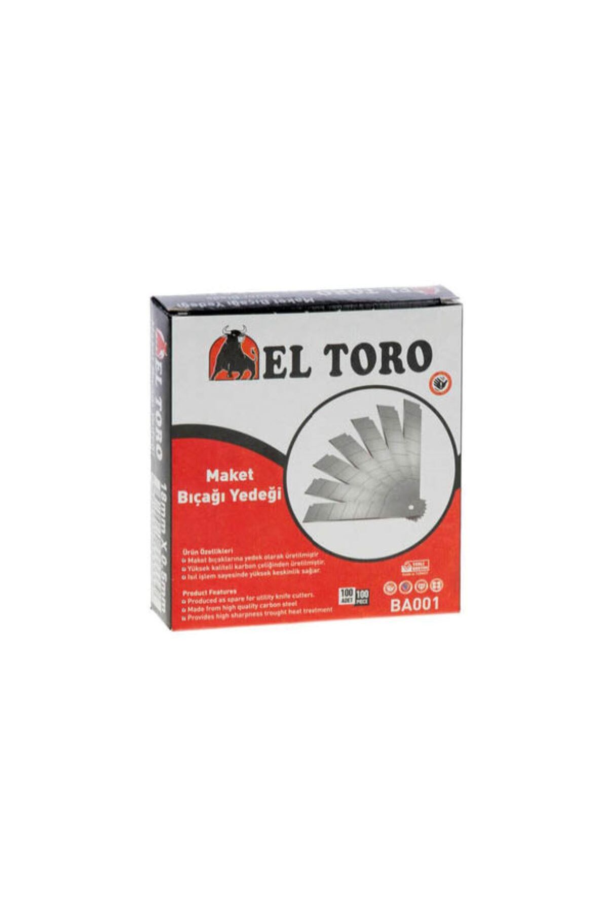 ELTORO maket bıçağı yedeği (1kutu-100adet)