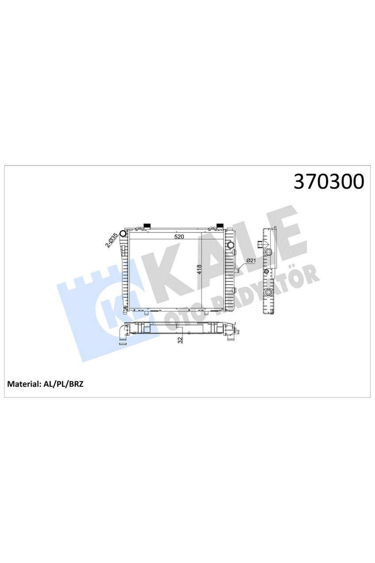 KALE MOTOR SU RADYATORU MERCEDES W202 S202 C208 A208 540133