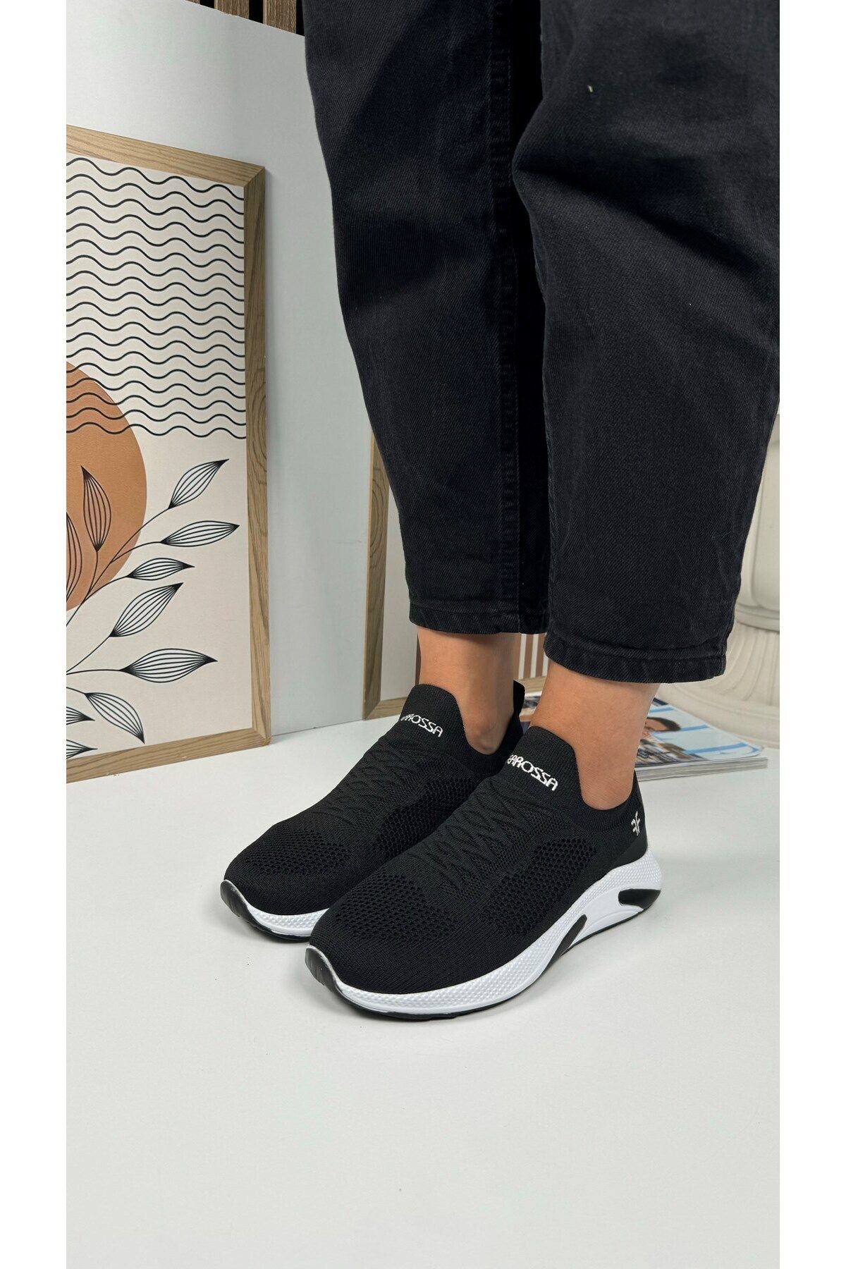 İmerShoes Daily Unisex Sneaker Slip on تنفسی سبک وزن کفش ورزشی انعطاف پذیر بدون توری پیاده روی 041f