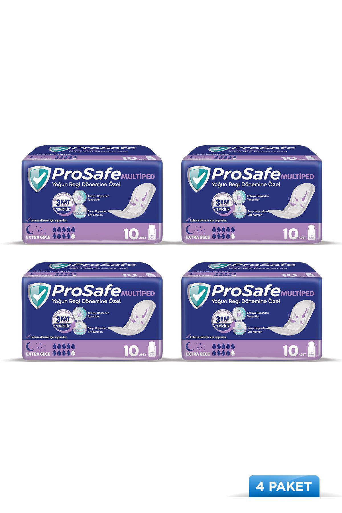 PROSAFE Multiped Lohusa & Mesane Pedi Yoğun Large 10 lu x 4 Adet