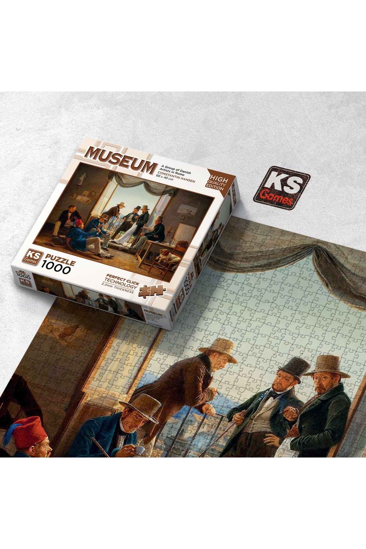 پازل گروهی از هنرمندان دانمارکی در 1000 قطعه رم Ks Games