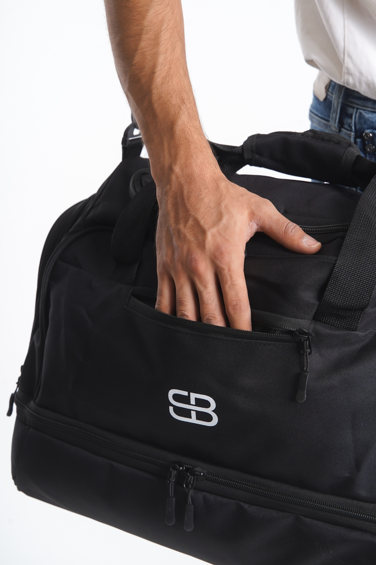 DELSOLERA  Ayakkabı Gözlü Orta Boy Unisex Kumaş Spor Günlük Fitness Ve Seyahat Çantası - Görsel 3