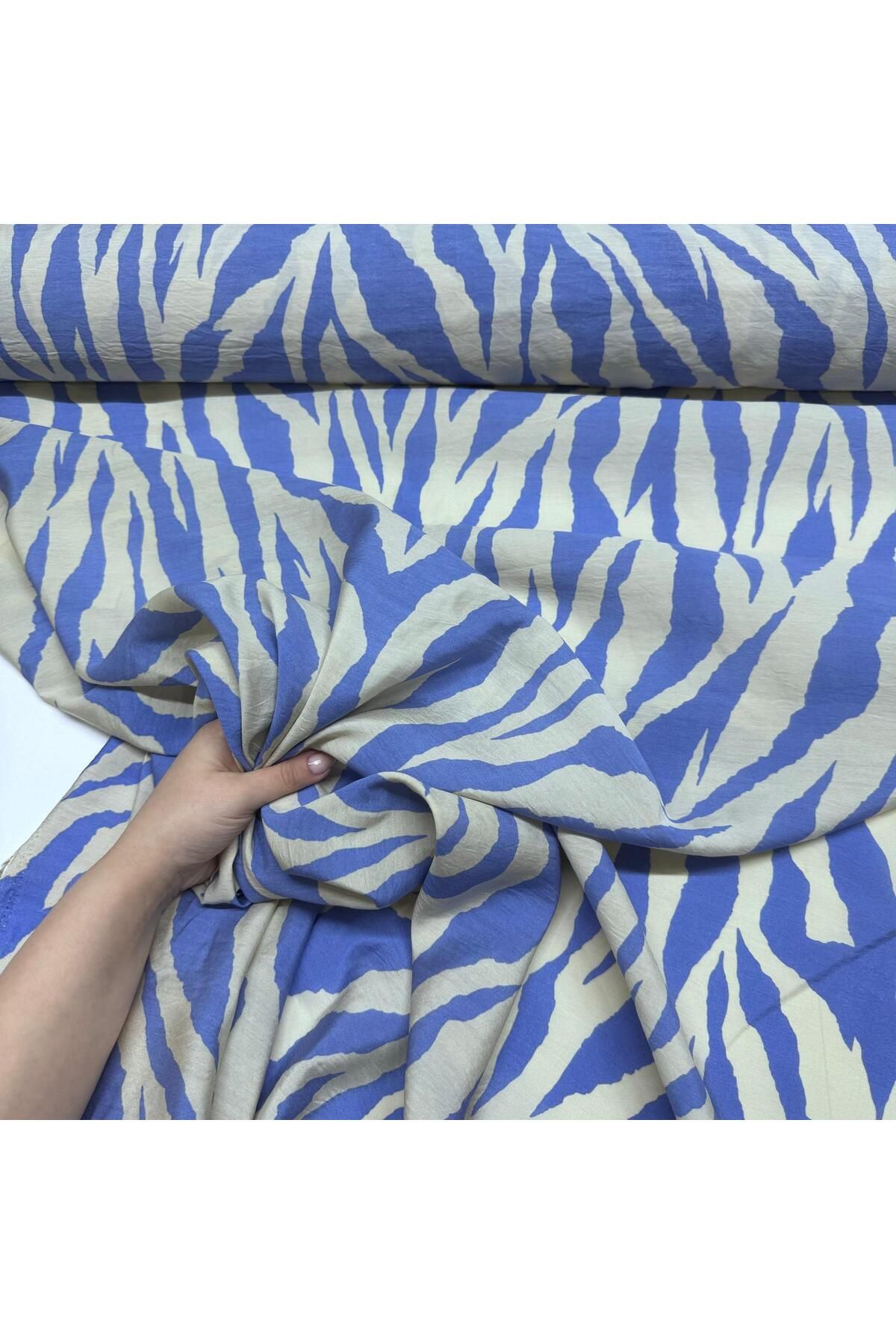 Yaren Ülker-Ayrobin (Aerobin) Modal Viscose Fabric Double En Zebra Pattern 6