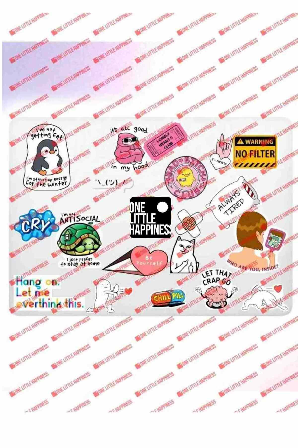 One Little Happiness Mental Art Sanat Temalı Laptop Notebook Tablet ...
