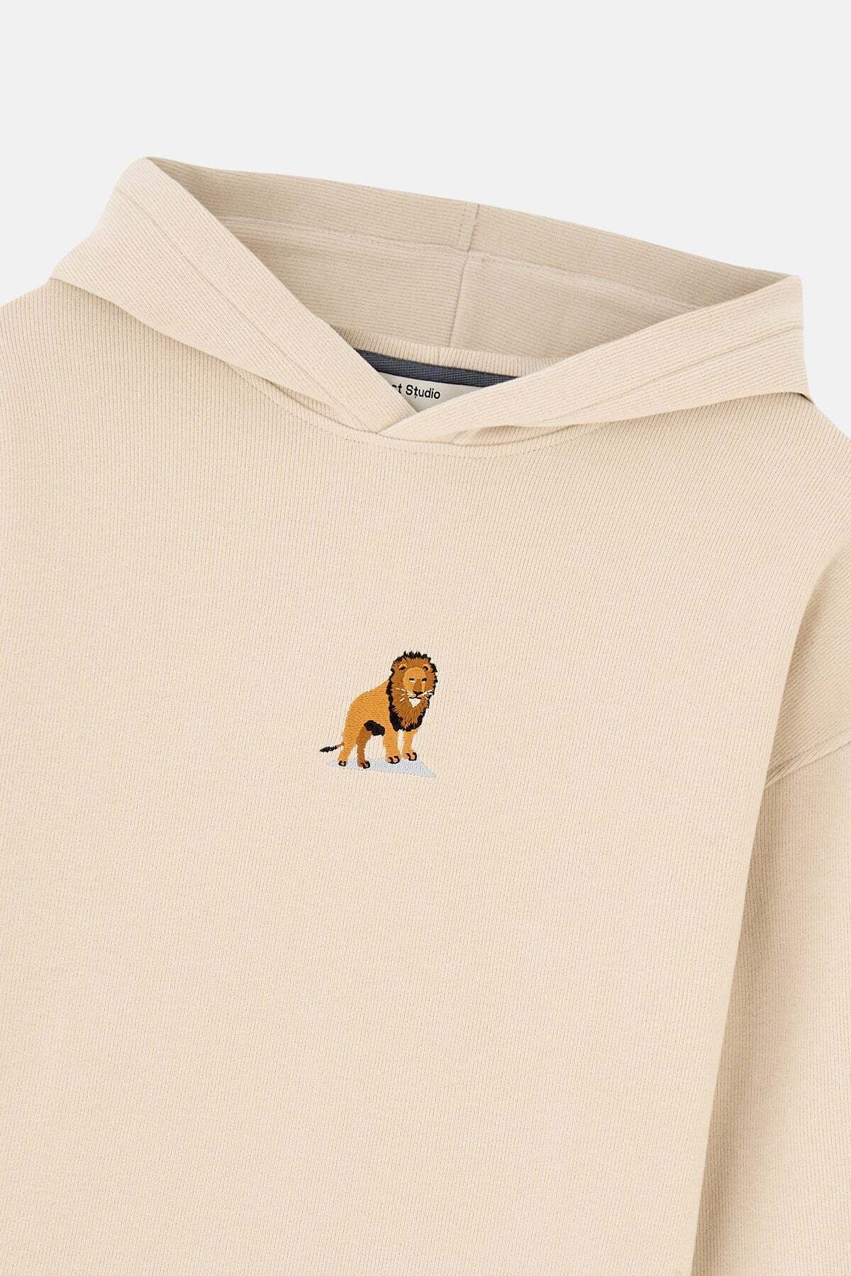 WWF Market-Dětská mikina s kapucí Pergamen Beige Lion Supersoft 2