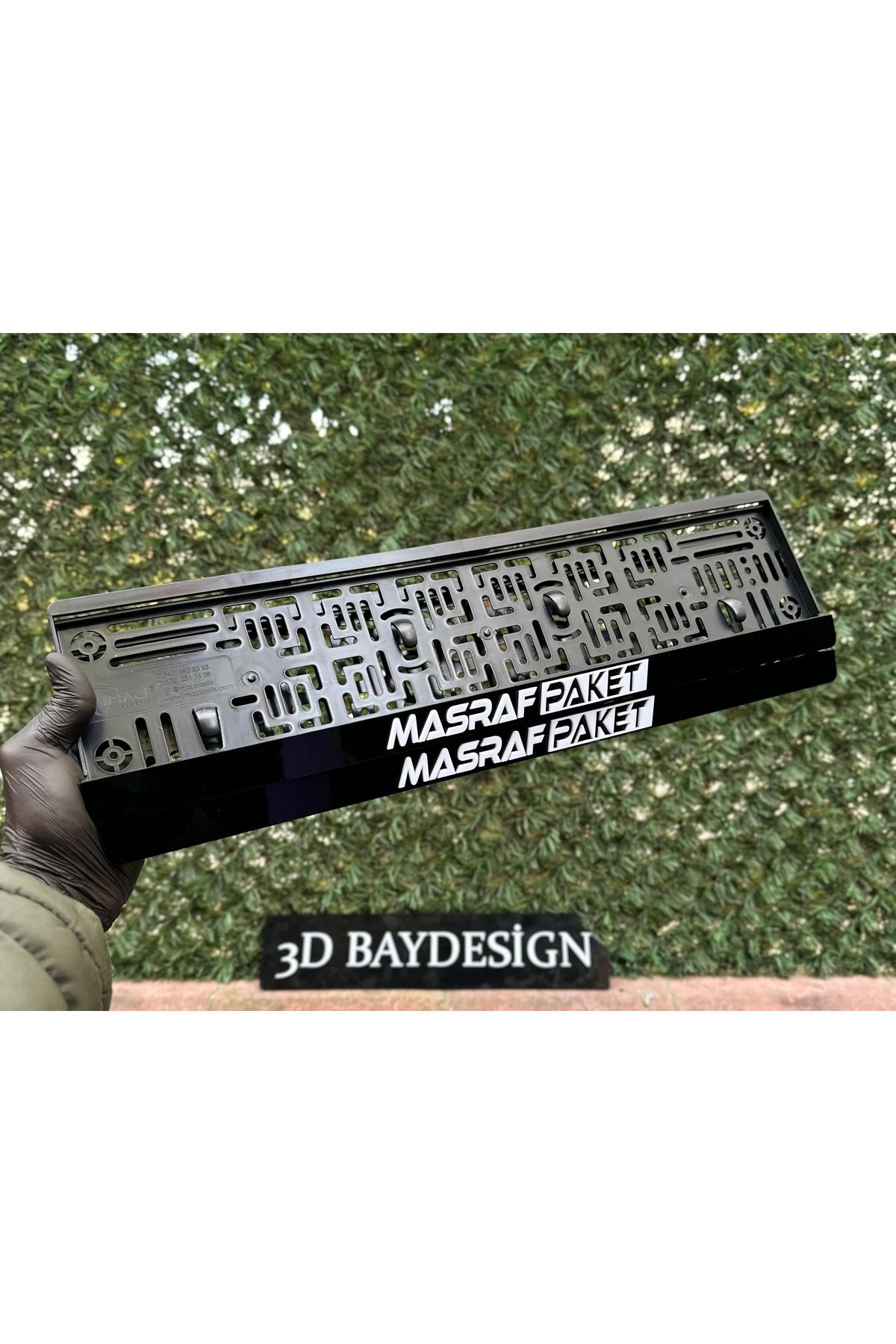 3dbaydesign Masraf Paket Pleksi Plakalığı  2 Adet Büyük