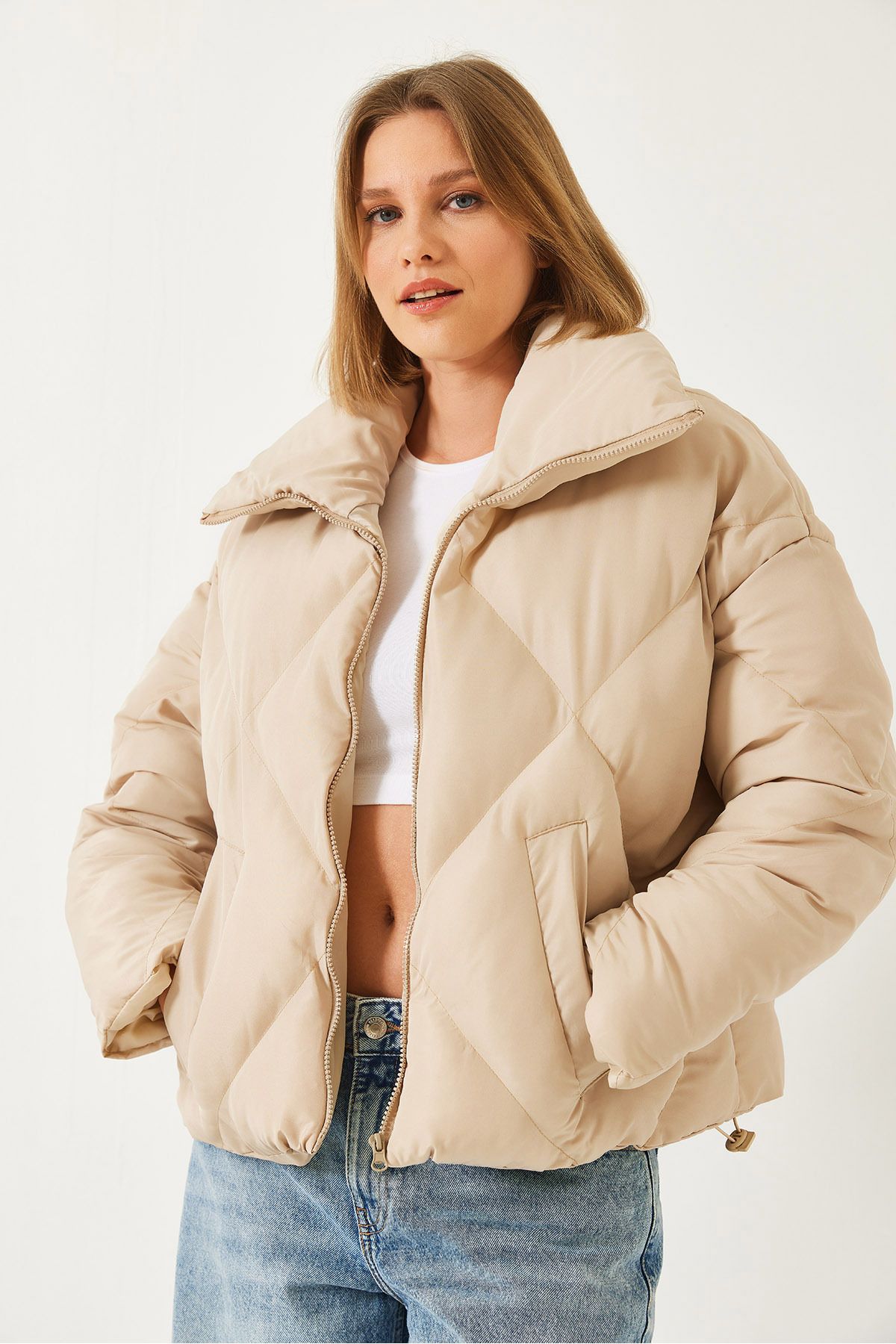 Bianco Lucci-Women's Oversize Puffer Jacket 6