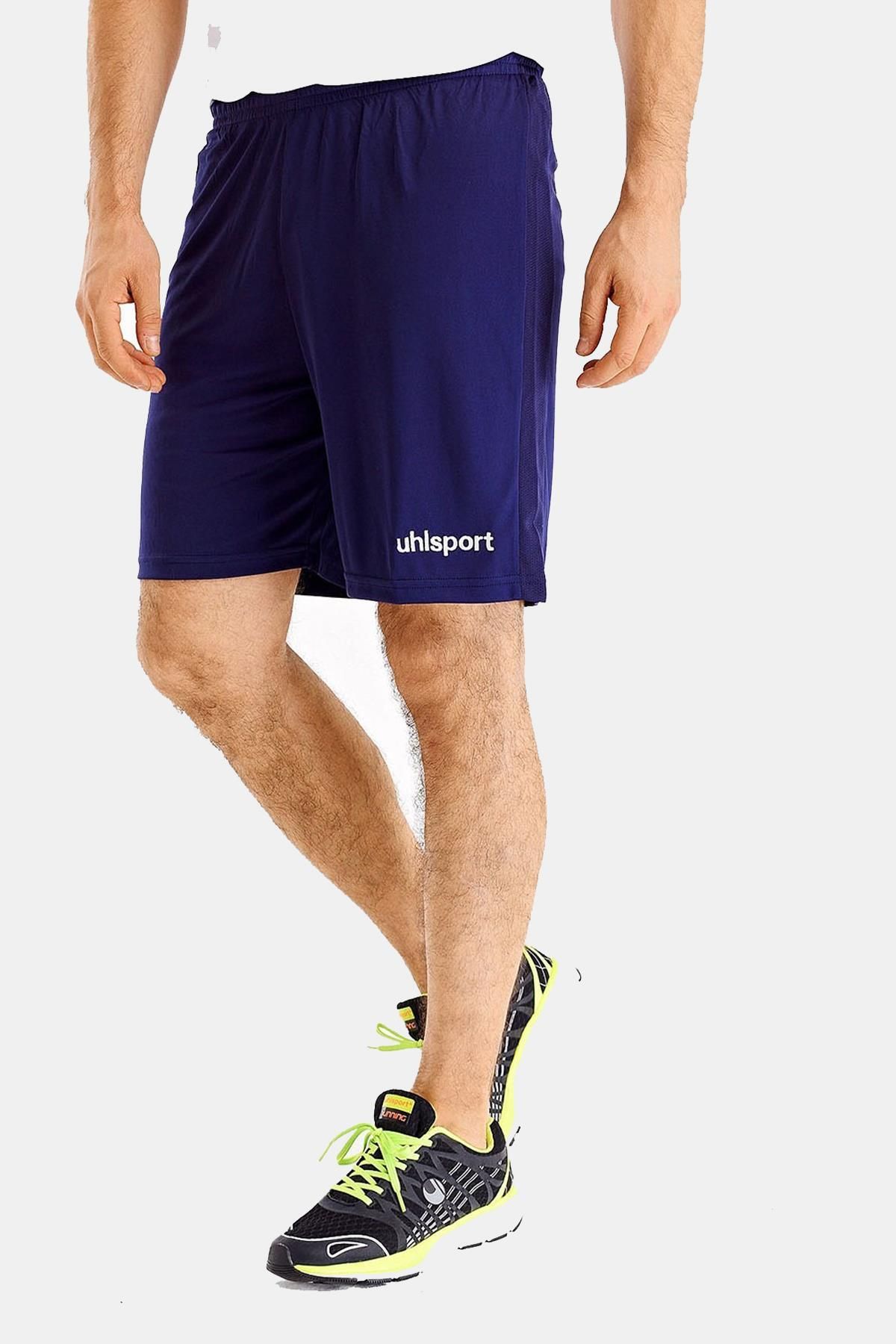 شورت ورزشی آبی مردانه نمره کمپینگ پلی استر uhlsport
