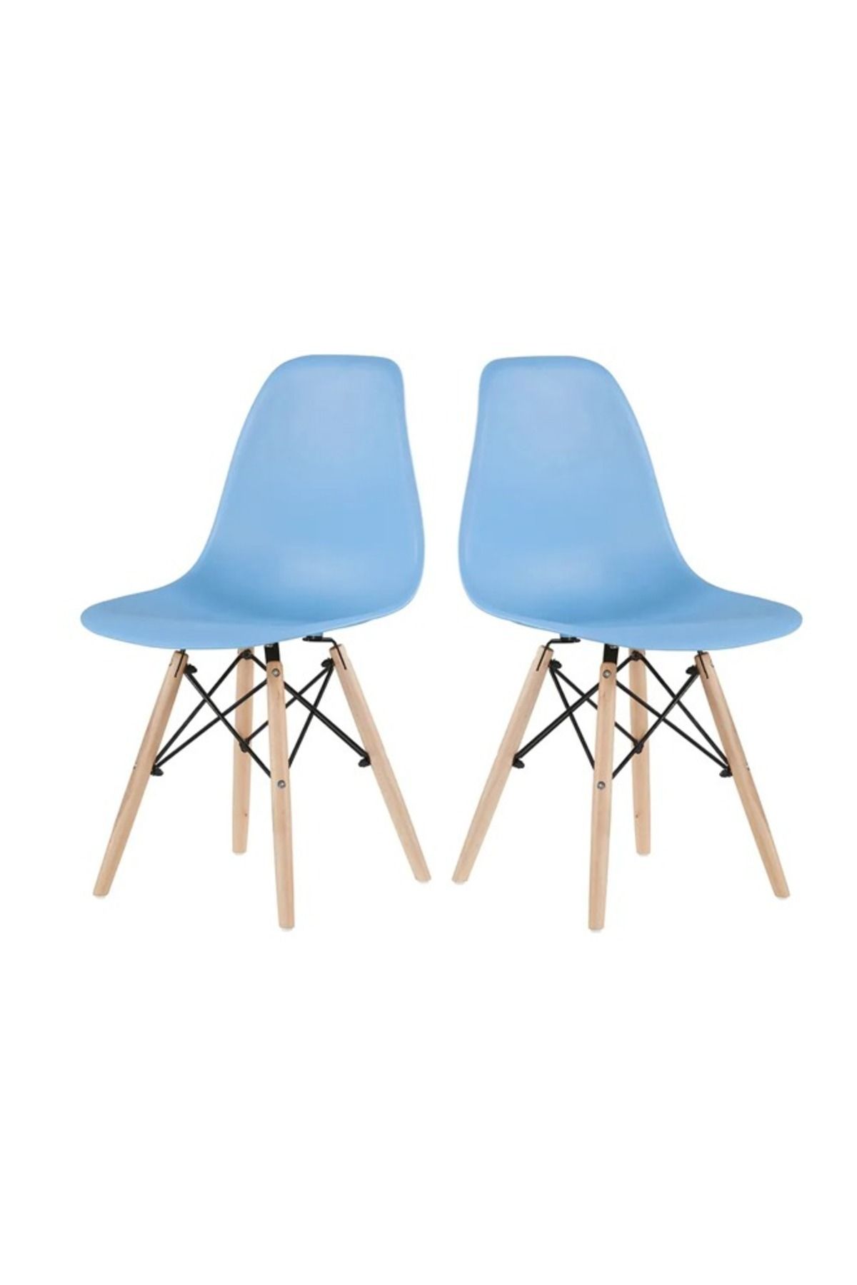 Taimi-2-Pieces Set Plastic Chairs White 70x40x40 cm Each 1