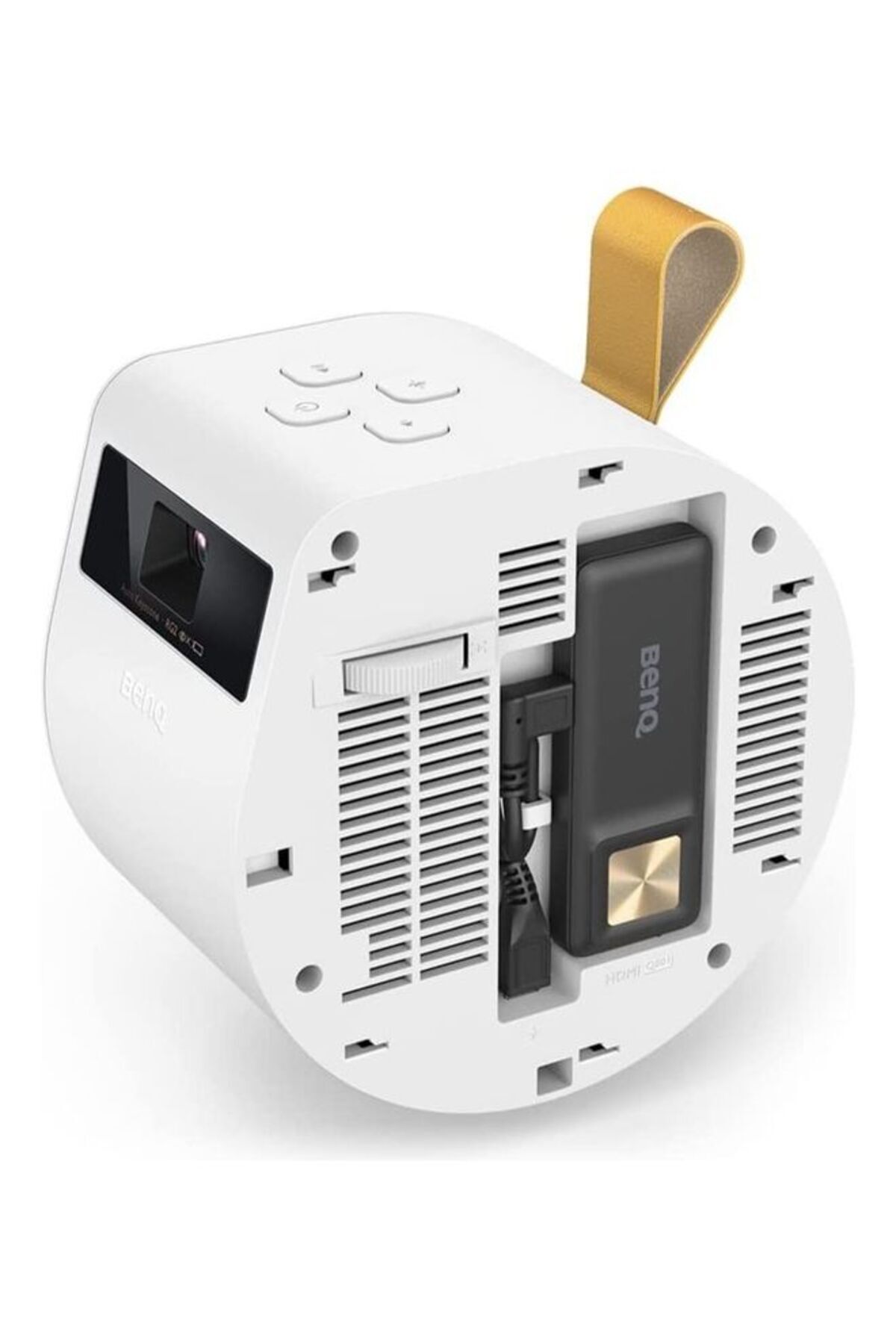 BENQ-GV11 200-Lumen WVGA DLP LED Portable Smart Projector with Free Angle White 4