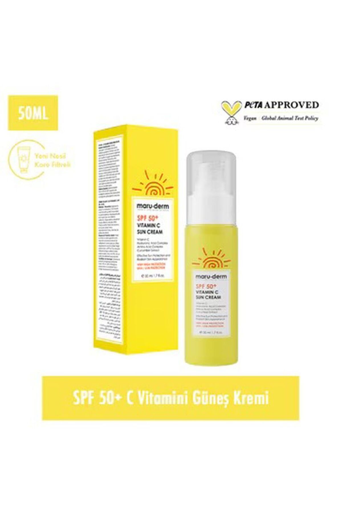 ضد آفتاب Maru.Derm Vitamin C Spf50+ 50 ml