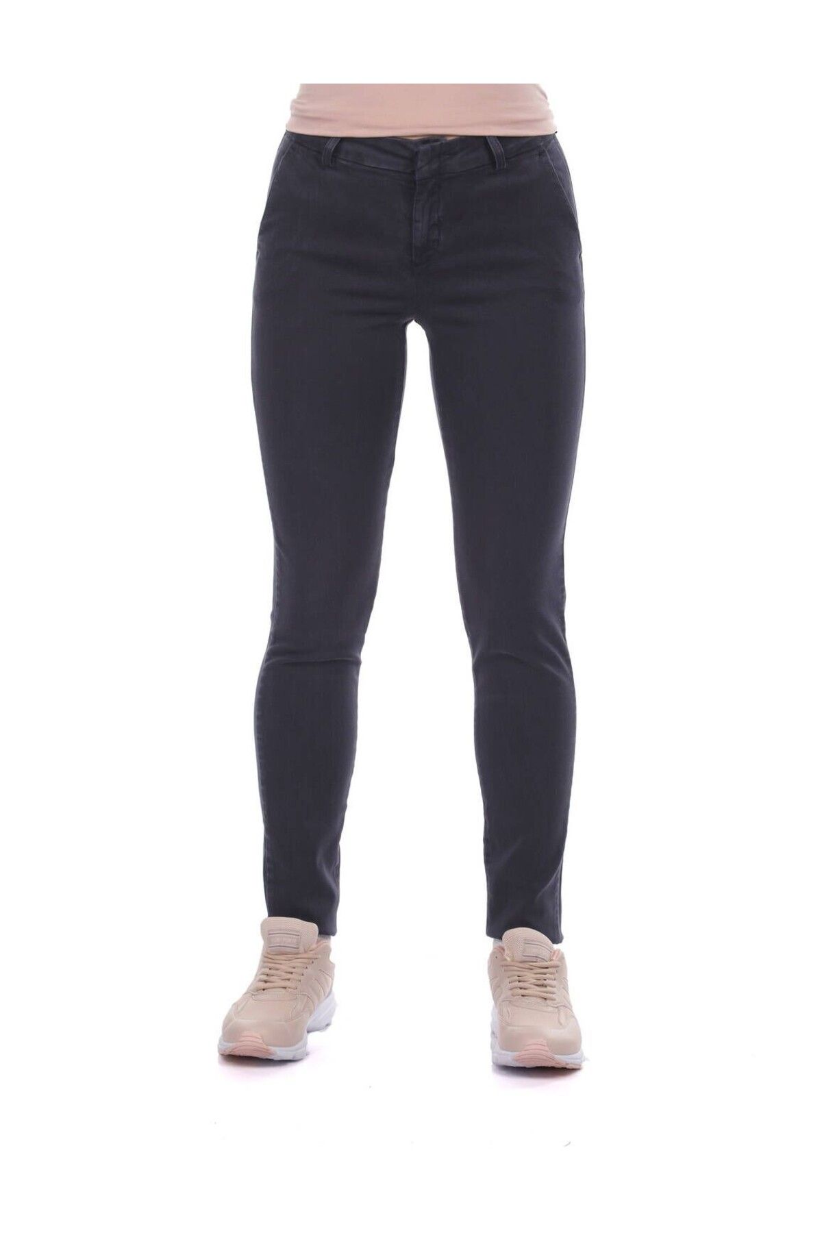 pantalon jean taille moyenne pour femmes