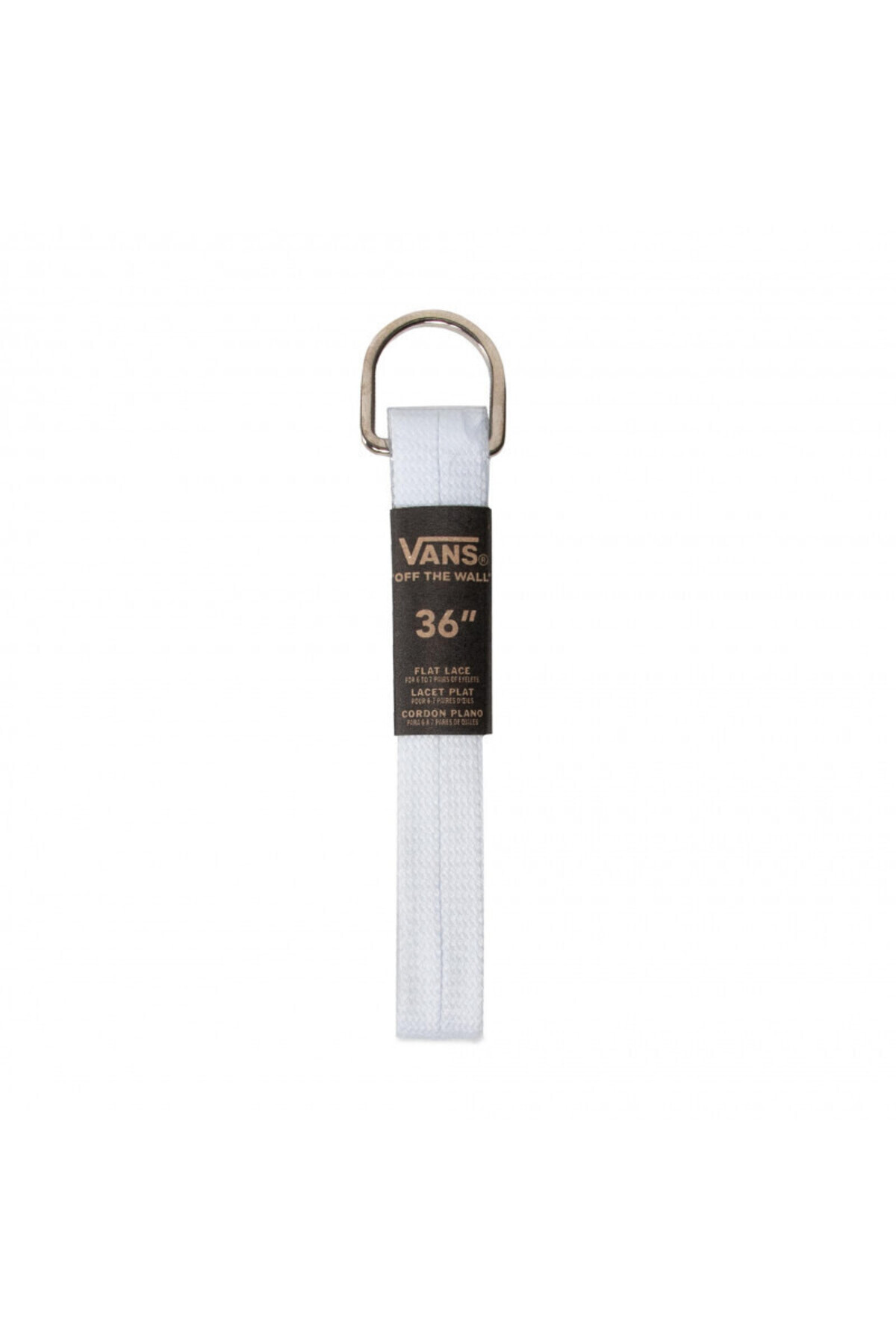 Vans-Laces Vans 36, White, Unisex 1