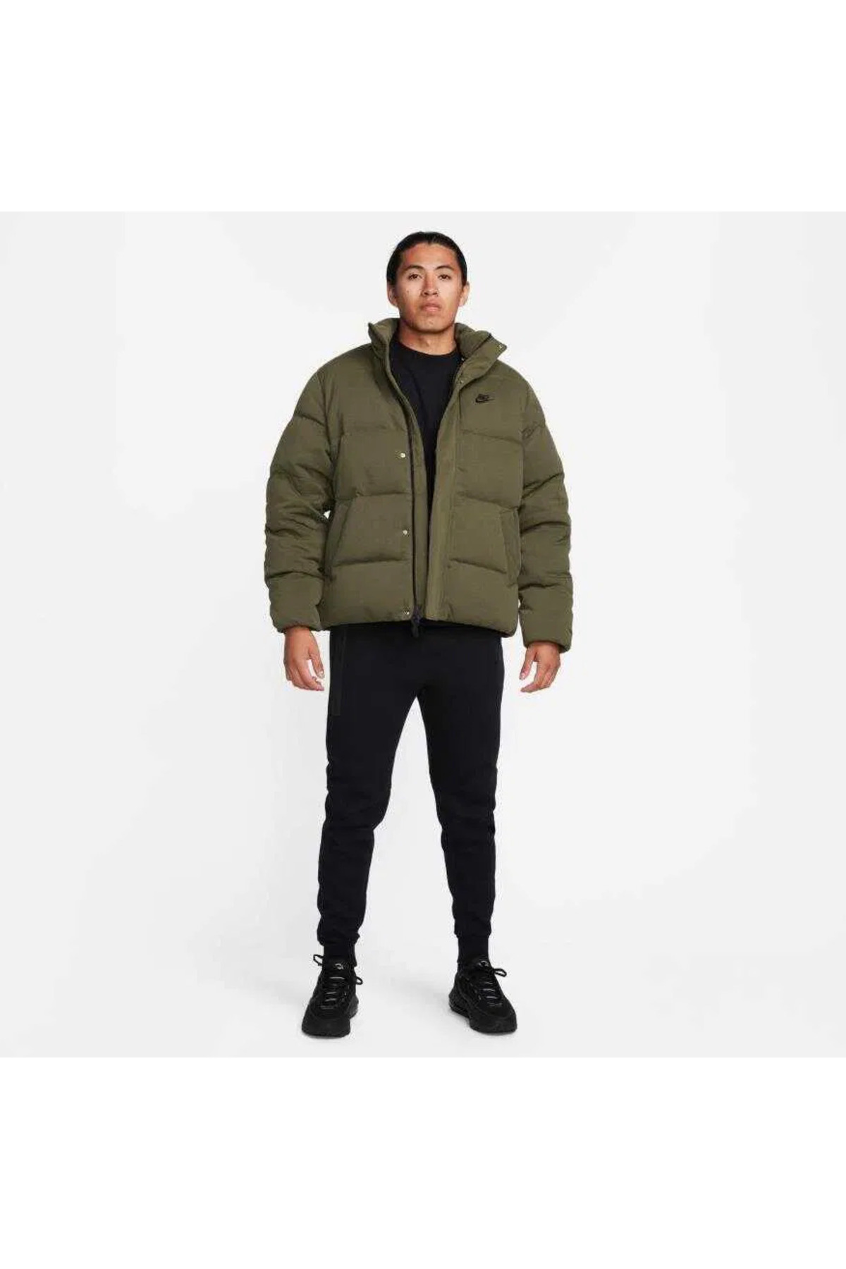 Nike-Sportswear Men's Puffer Jacket Khaki Coat 7