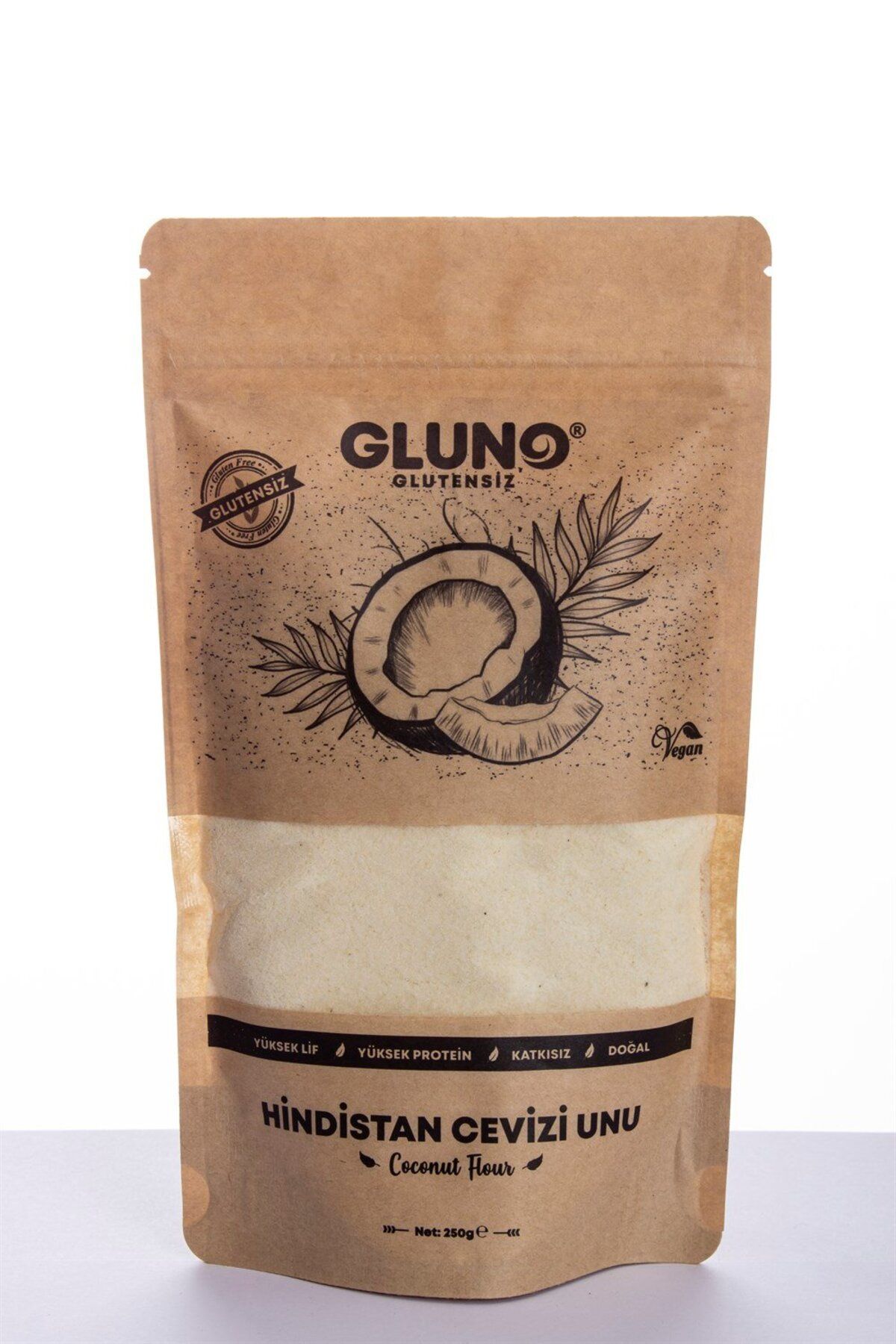 Gluno Glutensiz Hindistan Cevizi Unu 250 gr