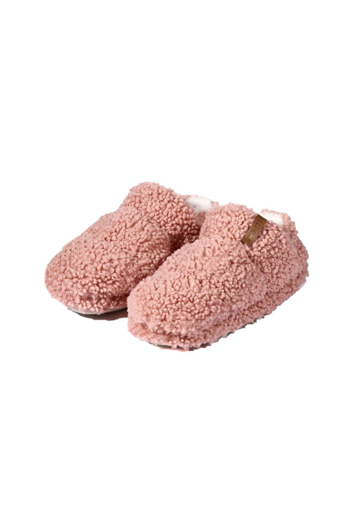 Peluche Pink Teddy Women Slipper Kadın Günlük Ev Pandufu TED-KPE Pembe