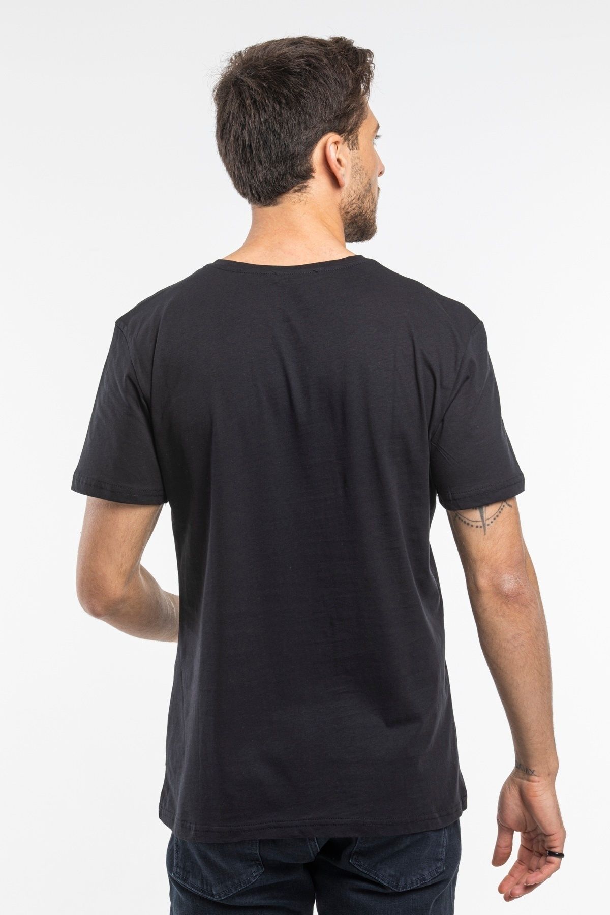 Superlife-Men's Crew Neck Slim Fit Brooklyn Printed T-Shirt Spr 266 2