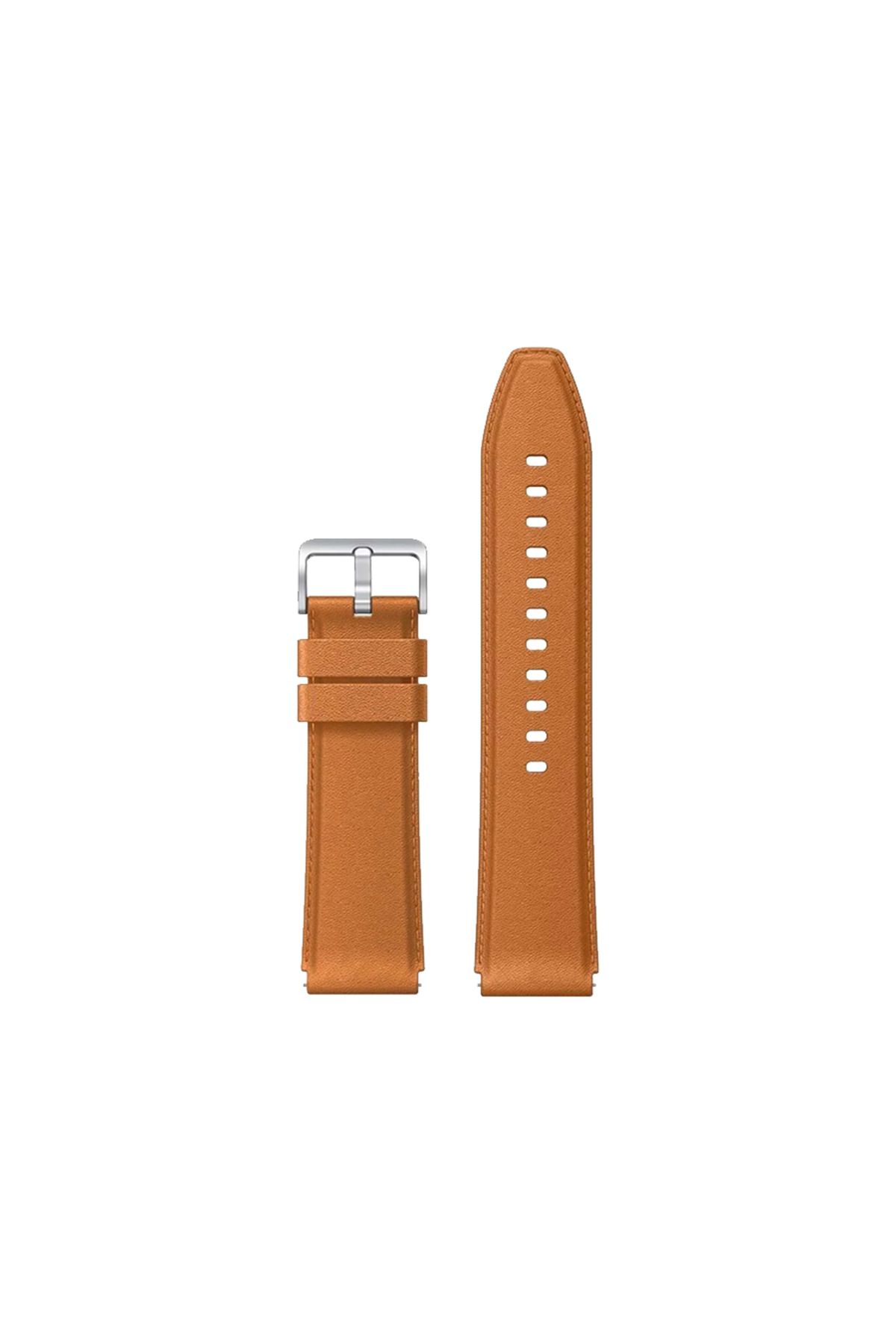 Xiaomi-Watch Leather Strap Compatible With Watch S1 - Brown 1