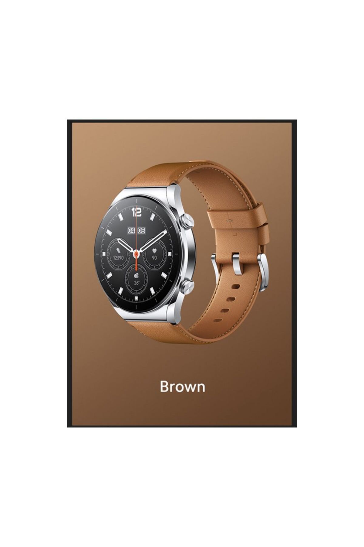 Xiaomi-Watch Leather Strap Compatible With Watch S1 - Brown 4