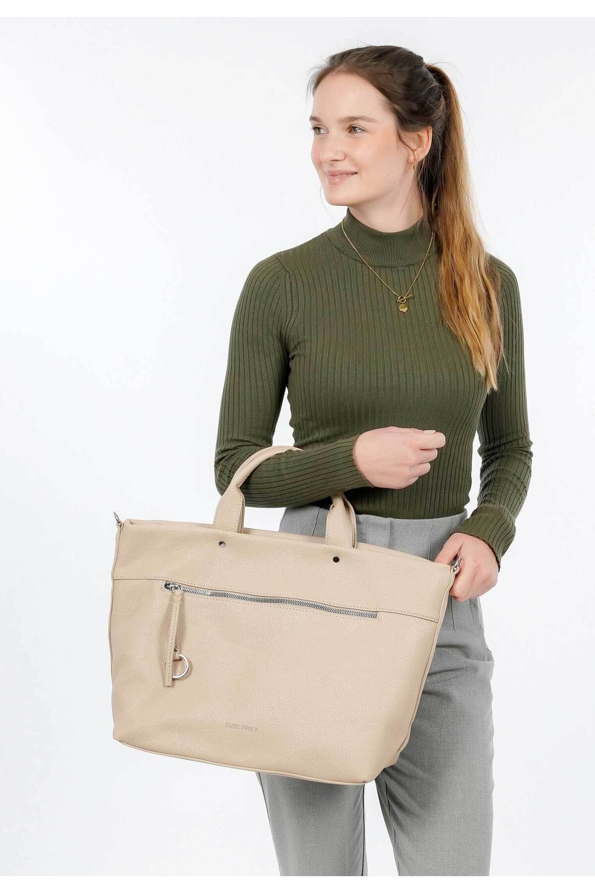 SURI FREY-Handtasche - Beige - Unifarben 3