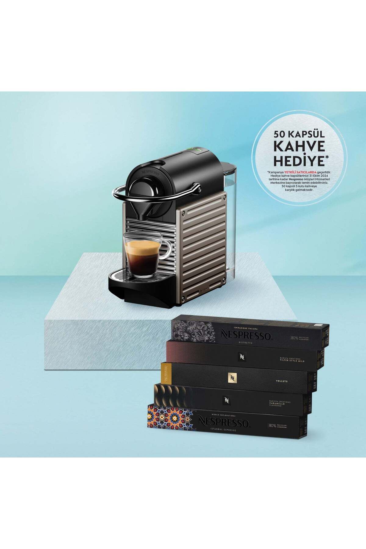 Nespresso C61 PIXIE TITAN KAHVE MAKİNESİ