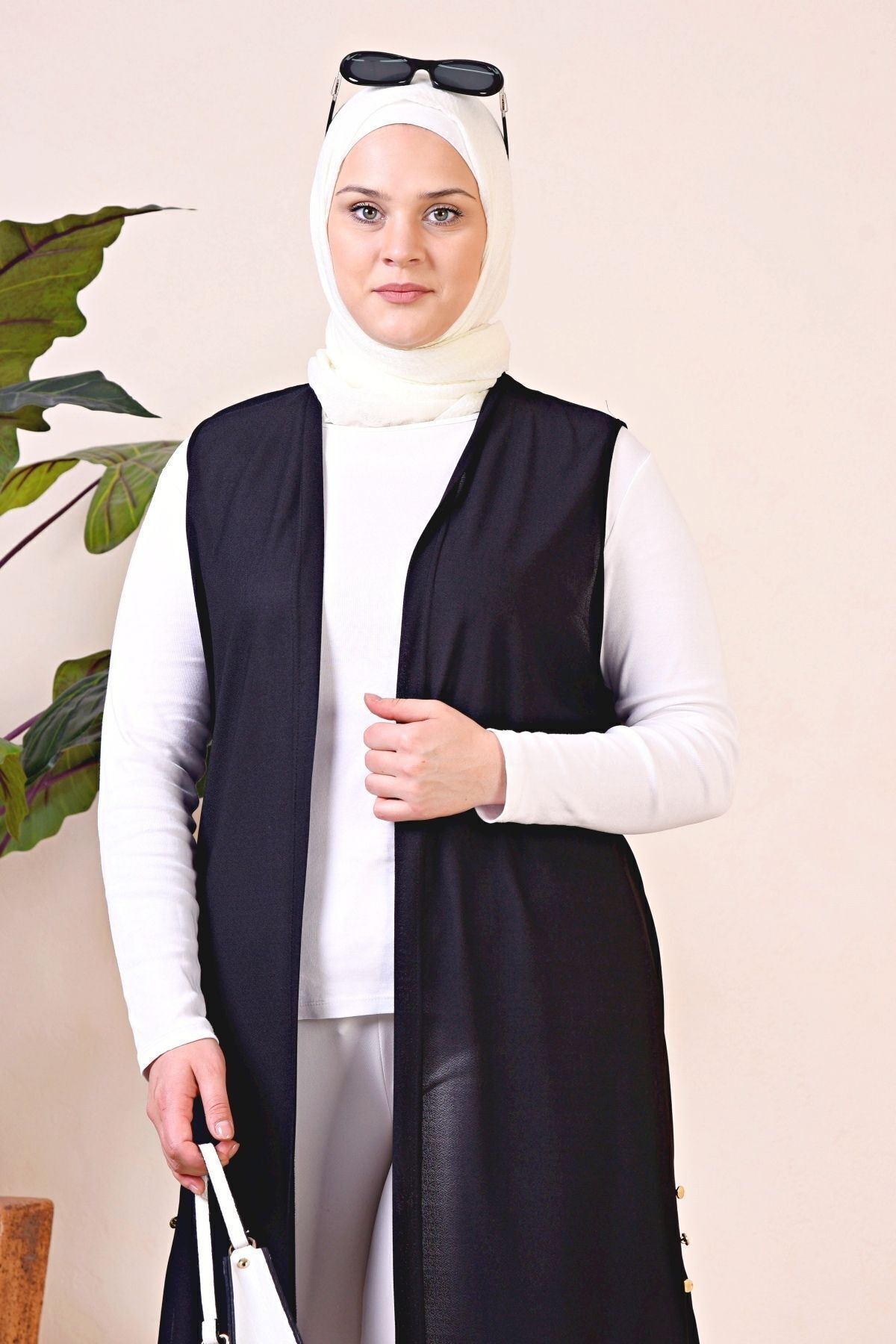 Ferace-Large Size Long Vest - Women's All Seasons 3
