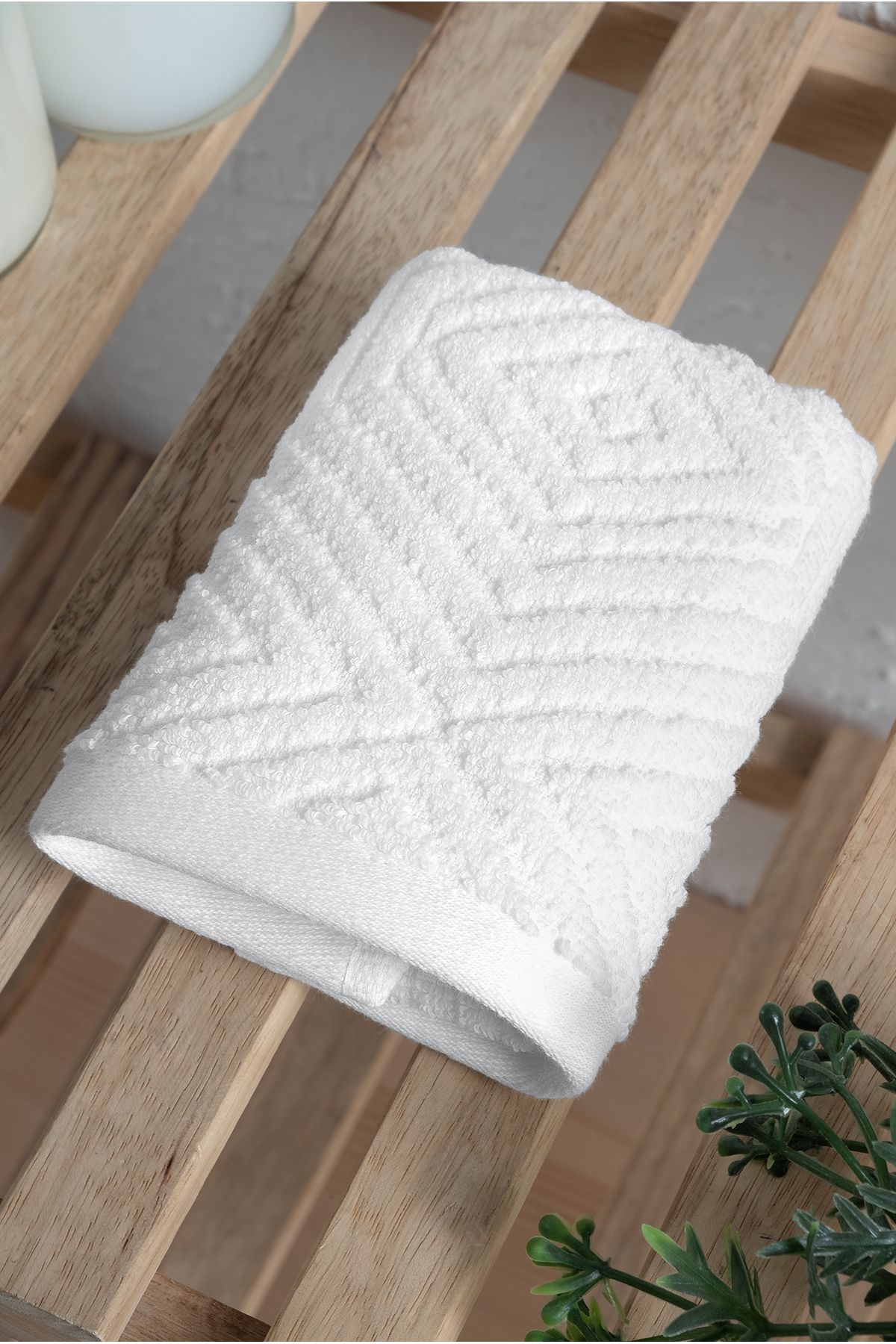 Kiğılı-Luna Embossed Cotton Face Towel - 50x90 1