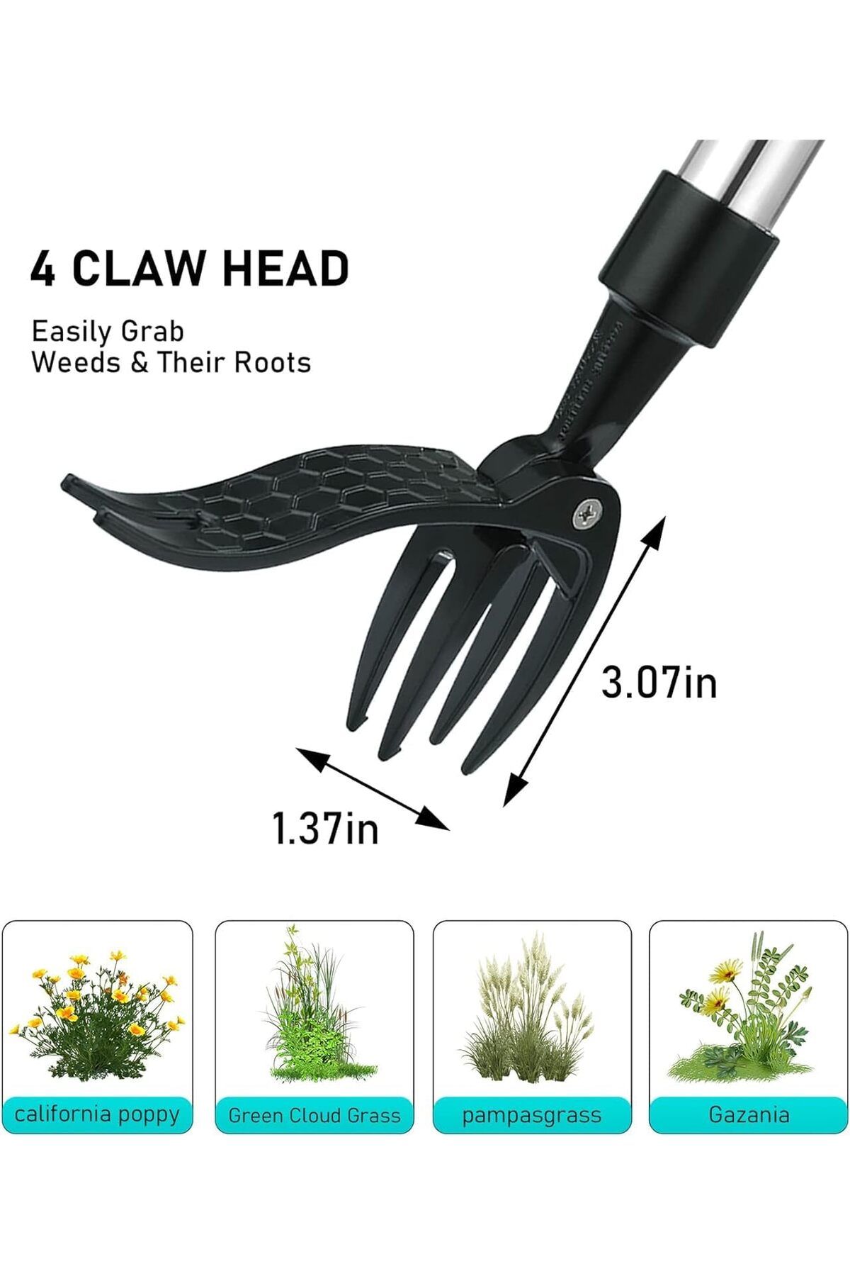 Arabest-Manual Weeder Weed Remover Tool, Weed Eater Stand up Weed Puller Tool 2