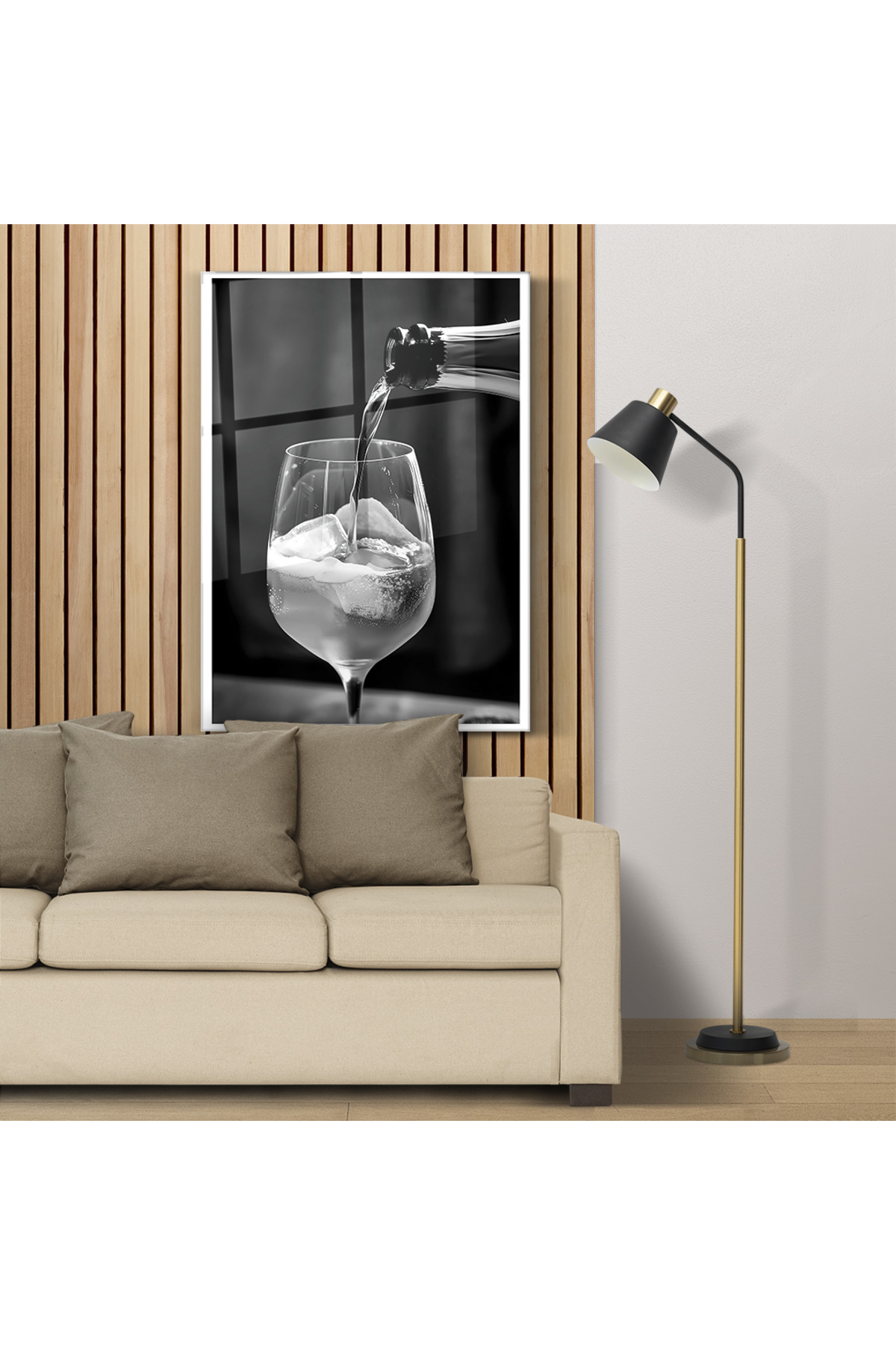 Cam Tablo - Şarap Poster - Duvar dekorasyonu - Ofis dekorasyonu - Duvar tablosu - Poster Tablo - DK