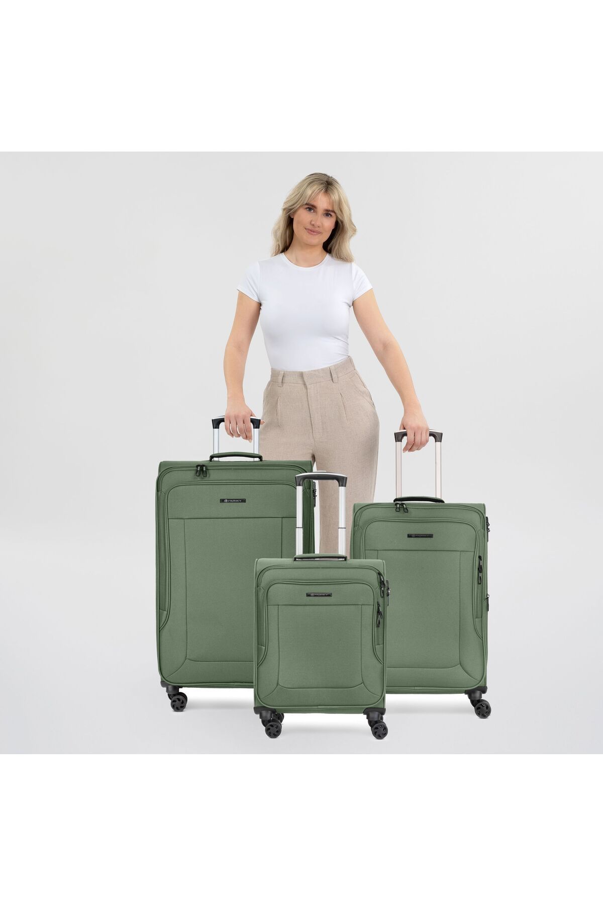 Franky-Melbourne 3.0 – Flexibler Koffersatz mit 4 Rollen, 3-teilig 8