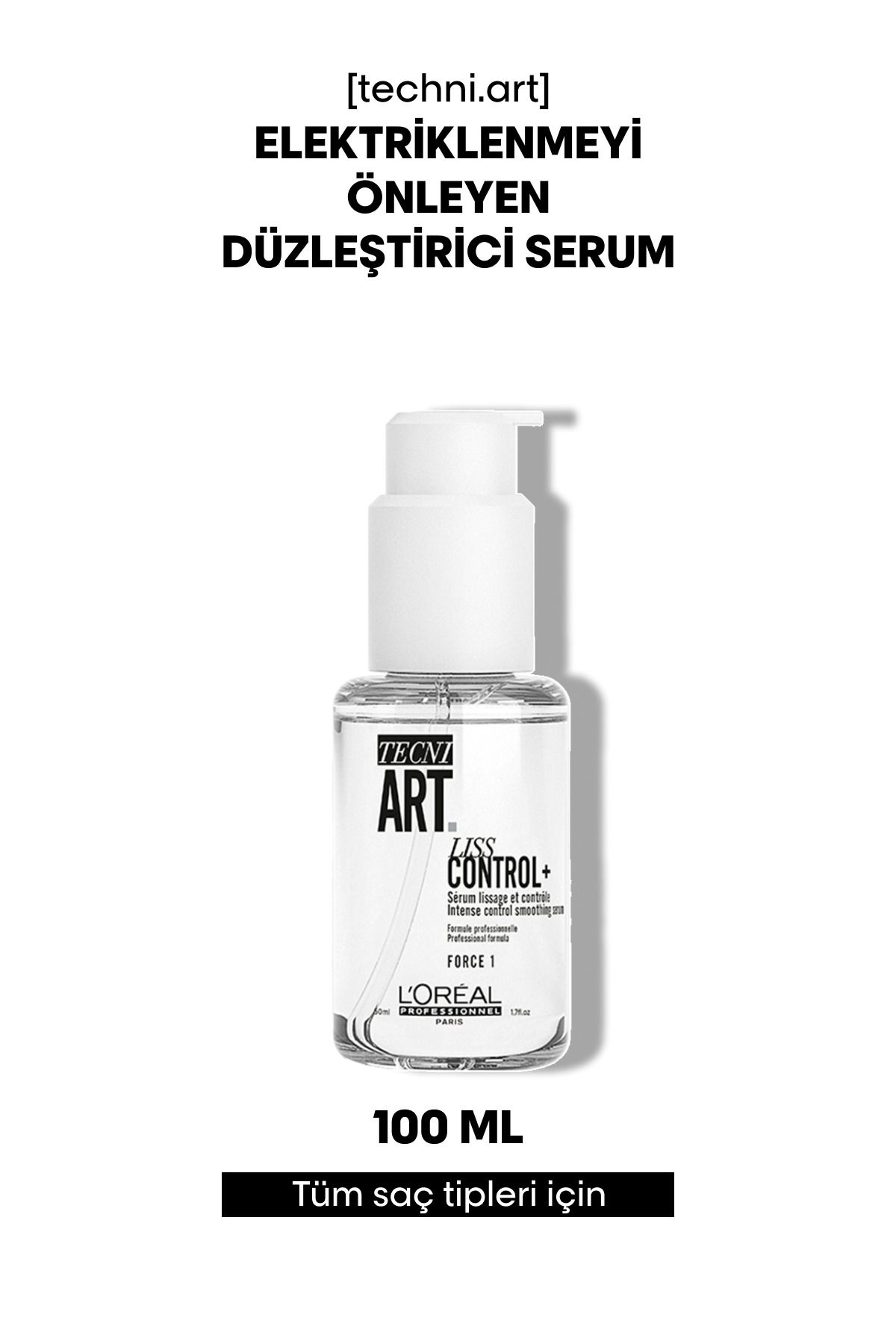 L'oreal Professionnel Techni Art Liss Control+ Elektriklenmeyi Önleyen Düzleştirici Şekillendirici Serum 50 Ml-1